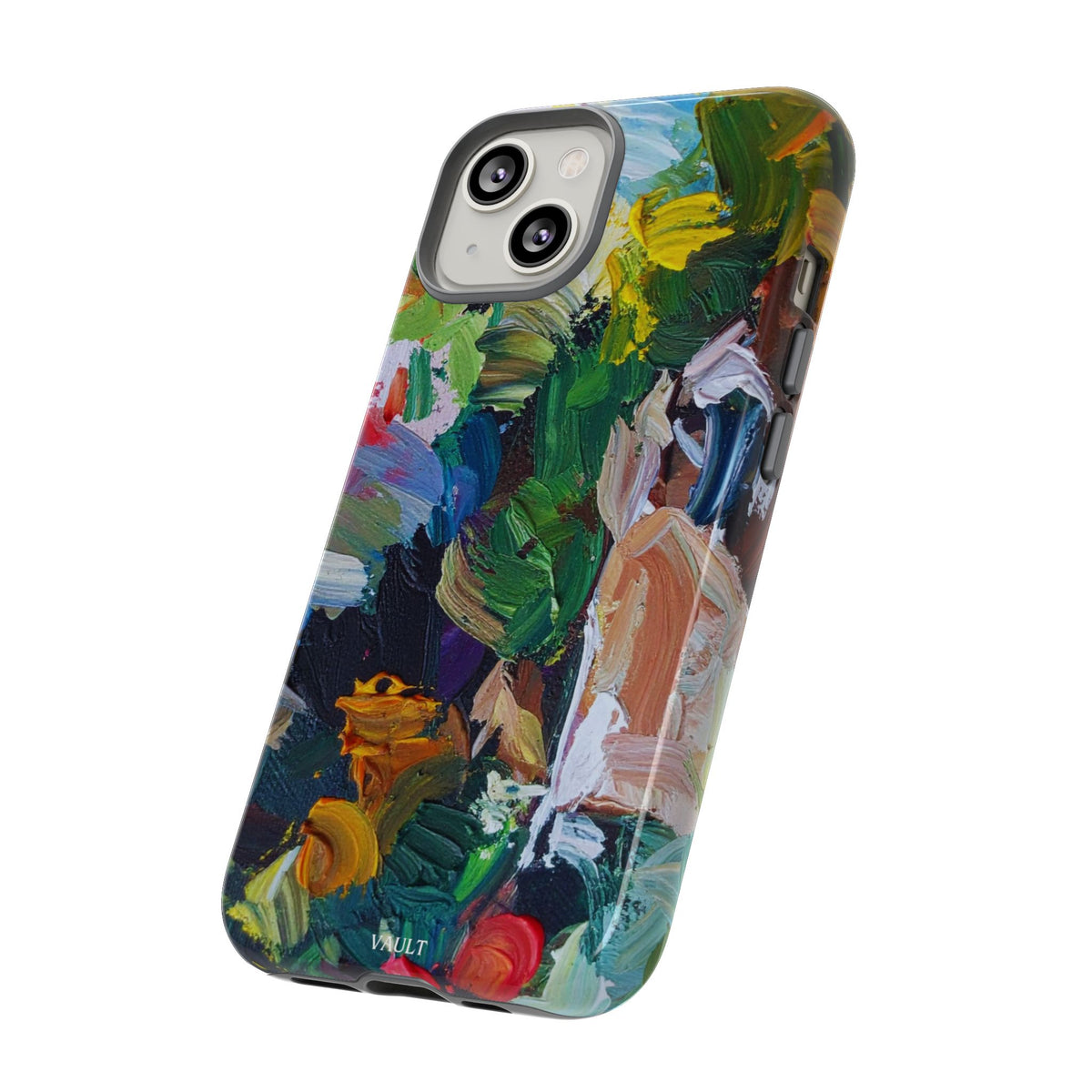 Abstract Paint Brushstroke Phone Case — Colorful Artistic Tough Case