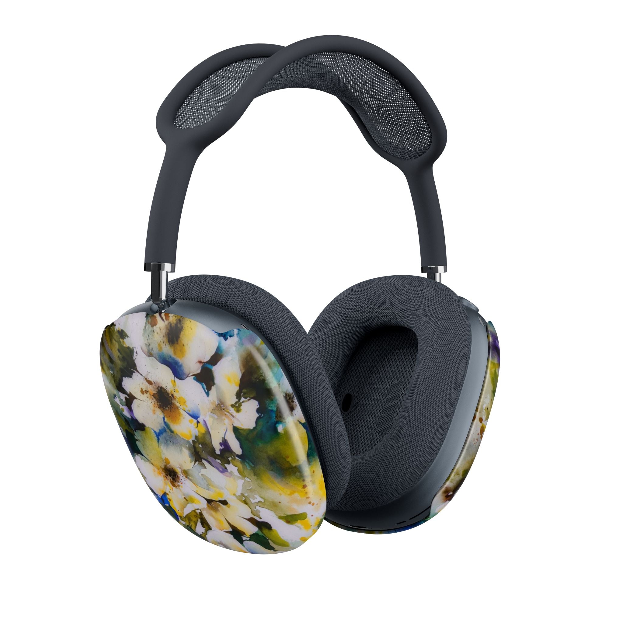 Floral Watercolor AirPod Max Case — Yellow Blossom Protective Skins