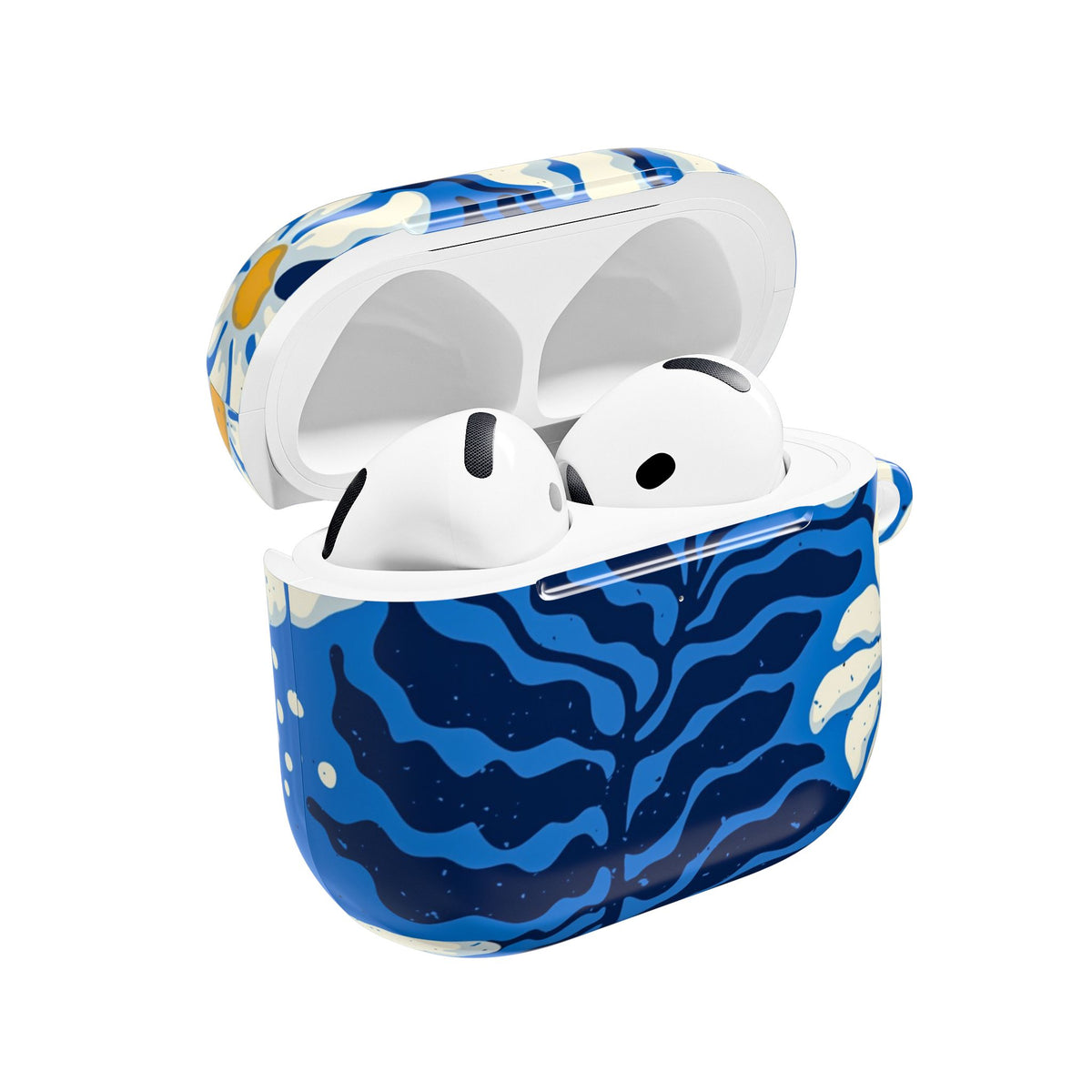 Blue Floral Daisy AirPod Case