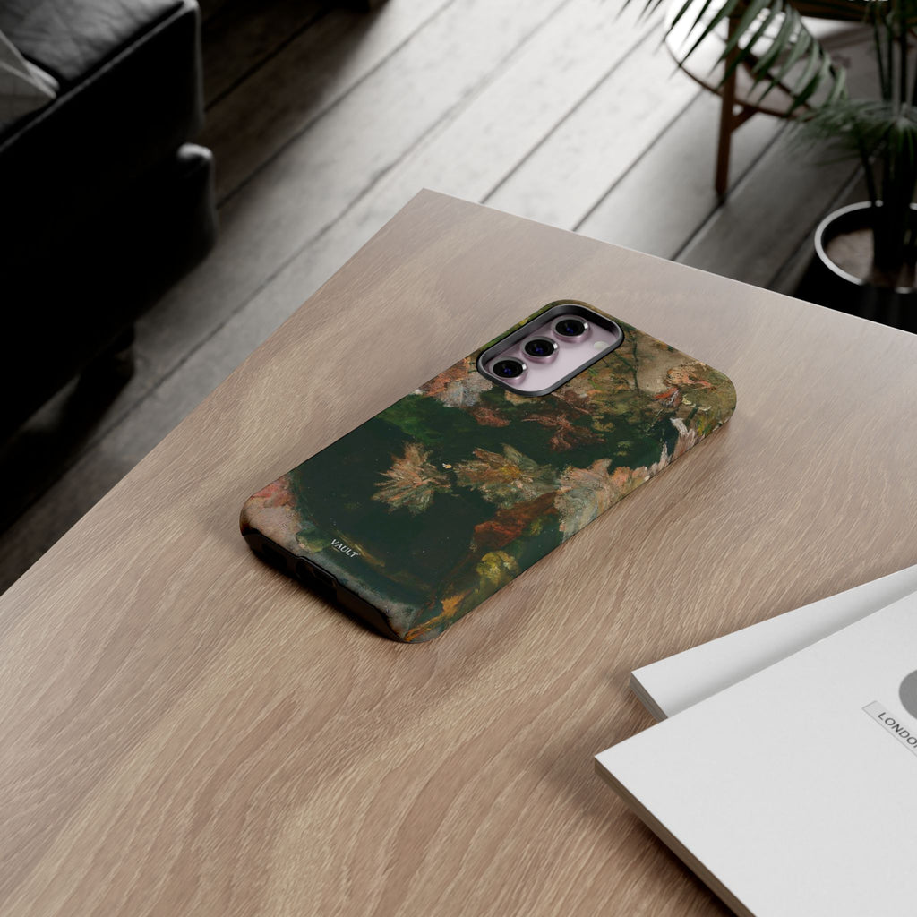 Floral Painterly Tough Phone Case — Vintage Autumn Leaves Phone Cover