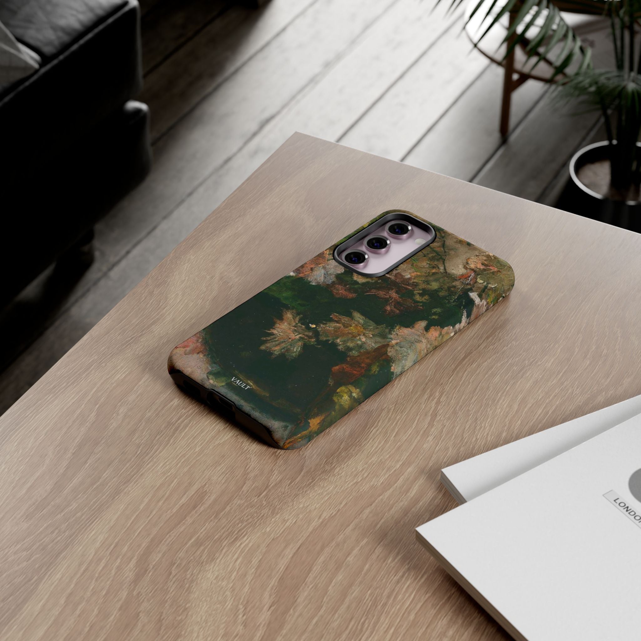 Floral Painterly Tough Phone Case — Vintage Autumn Leaves Phone Cover