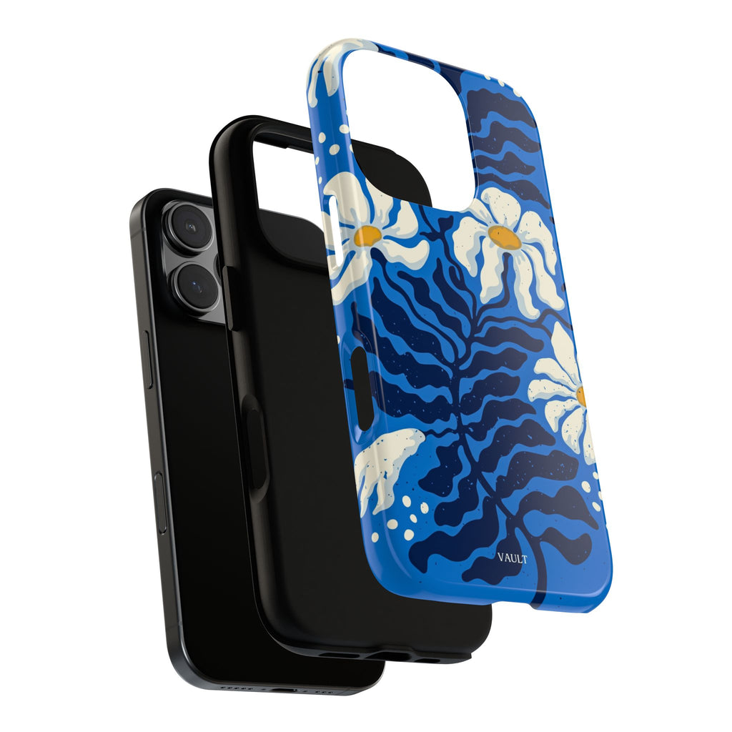 Blue Daisy Tough Phone Case — Floral Protective Phone Cover
