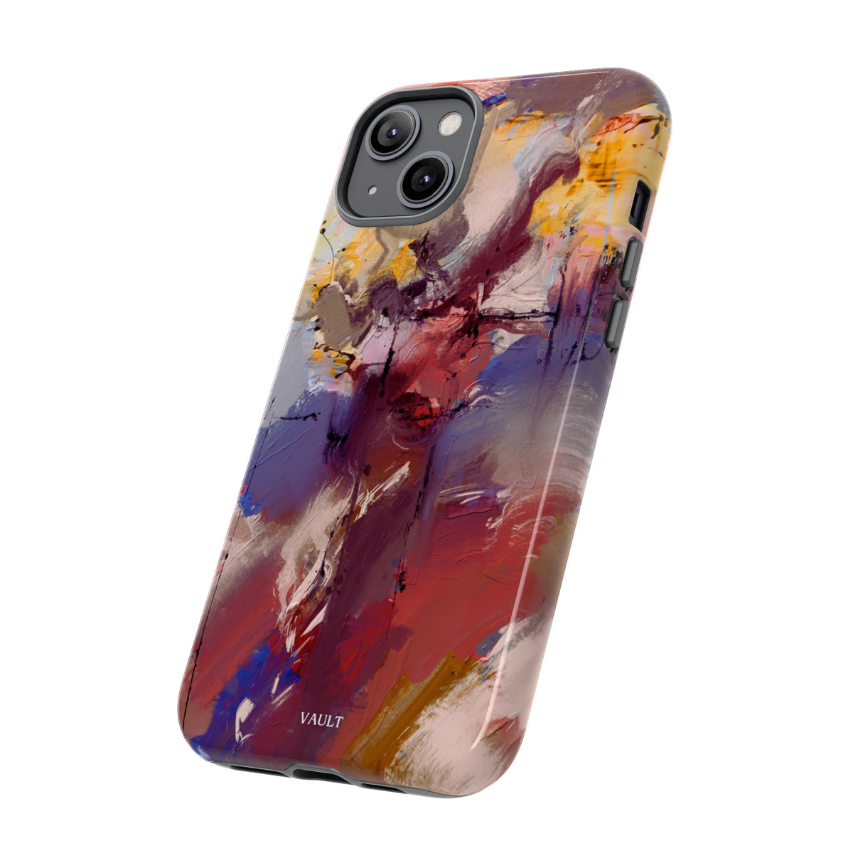 Abstract Brushstroke Tough Phone Case — Colorful Protective iPhone Cover
