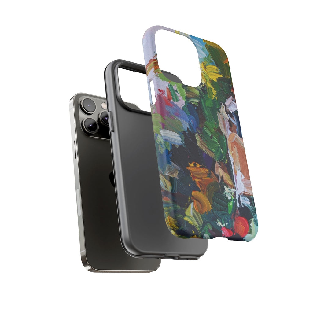 Abstract Paint Brushstroke Phone Case — Colorful Artistic Tough Case