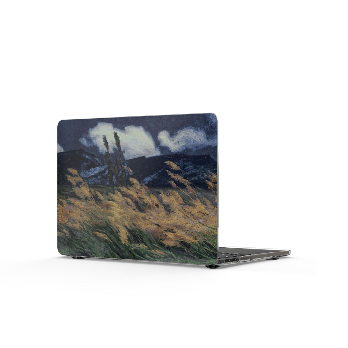 Clear MacBook Case — Moody Landscape Art Protective Cover