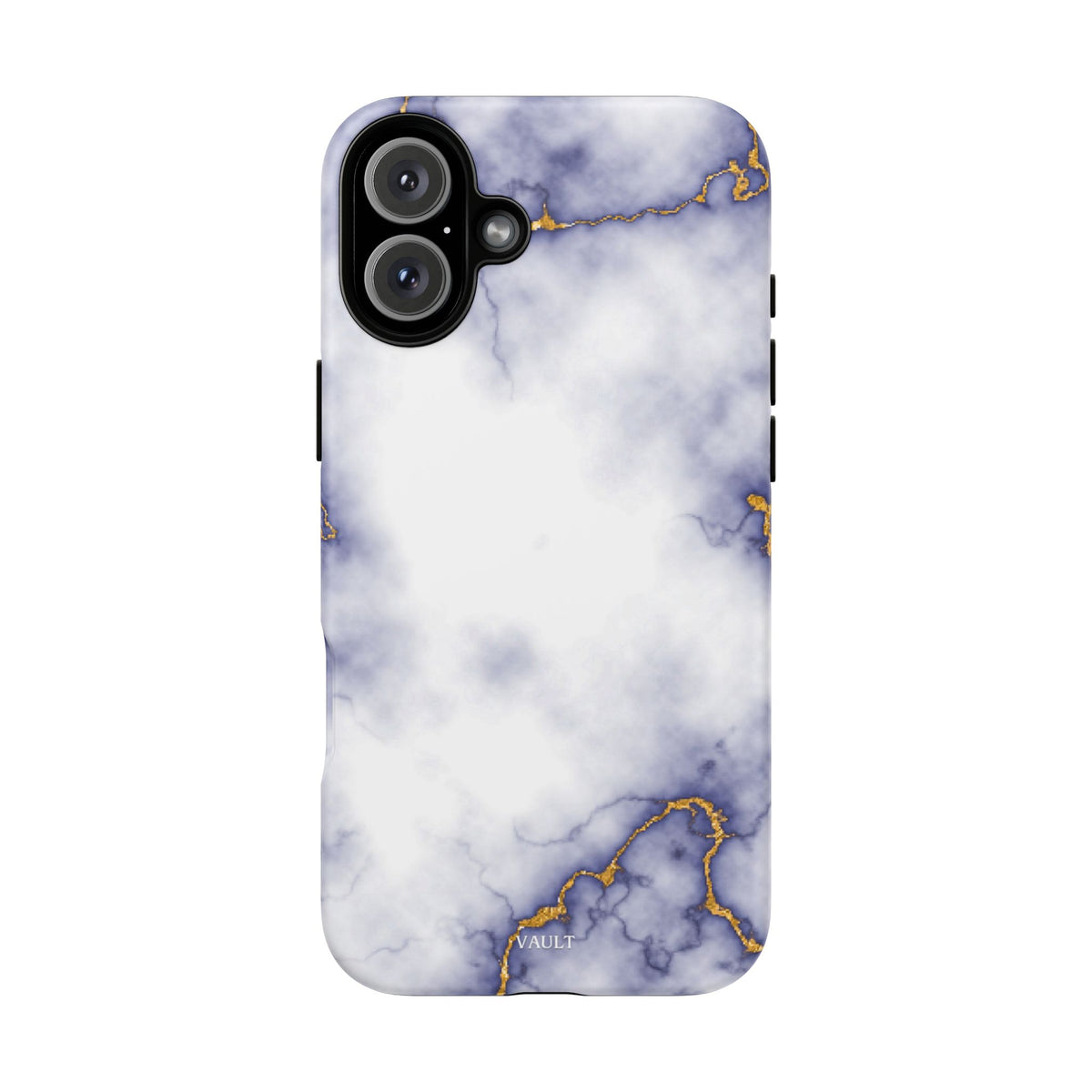 Purple Marble Tough Phone Case with Gold Veins