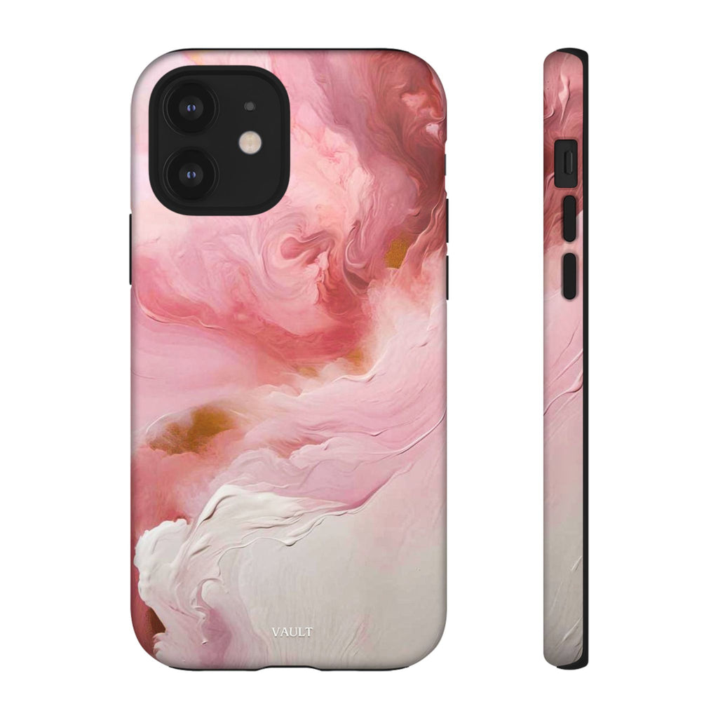Pink Marble Tough Phone Case — Protective Artistic Phone Cover