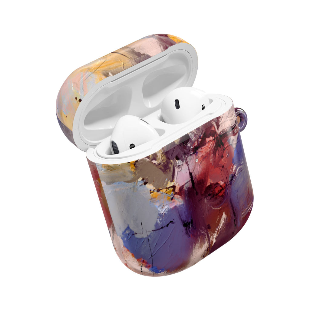 Abstract Paint Splash AirPod Case — Colorful Artistic Protective Cover