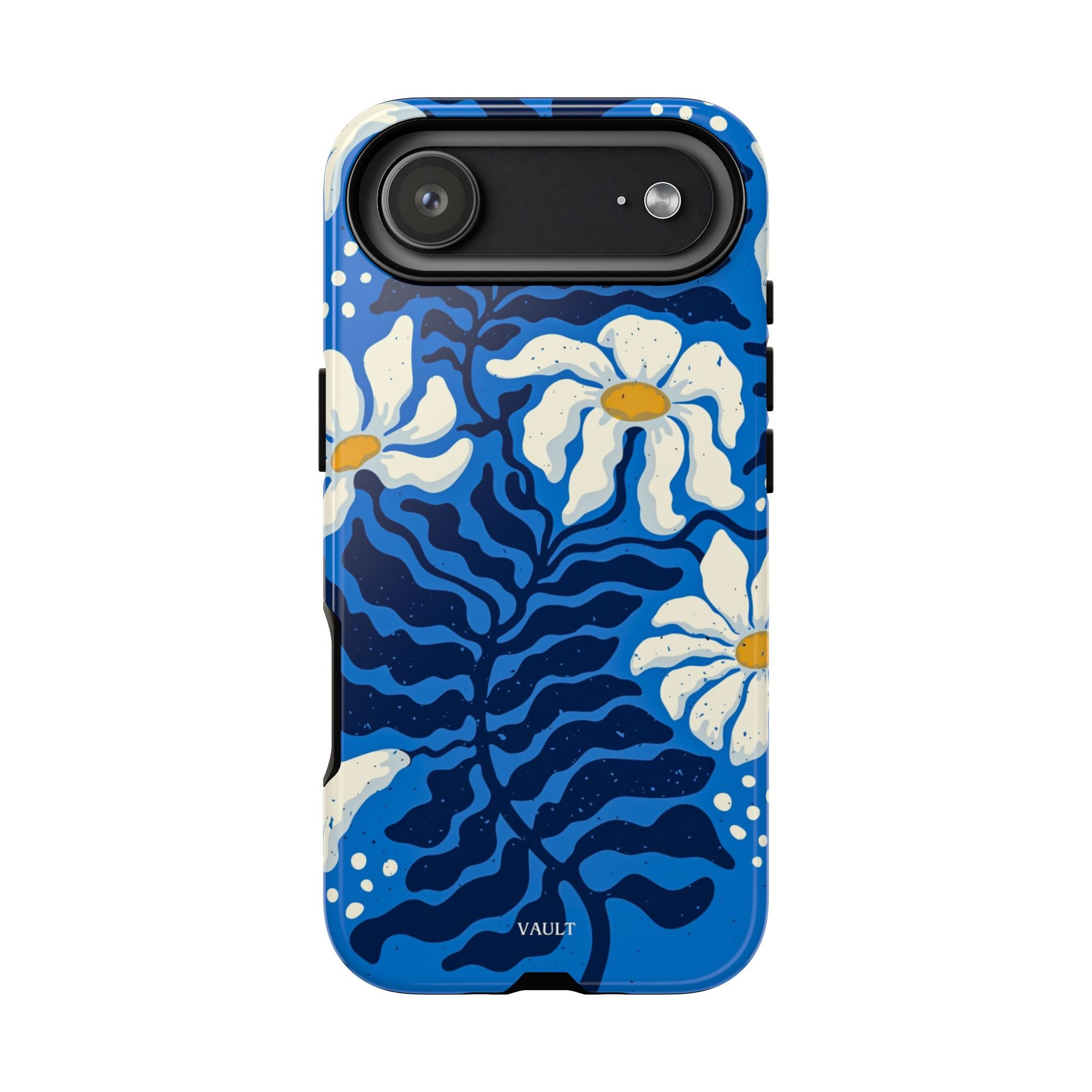 Blue Daisy Tough Phone Case — Floral Protective Phone Cover
