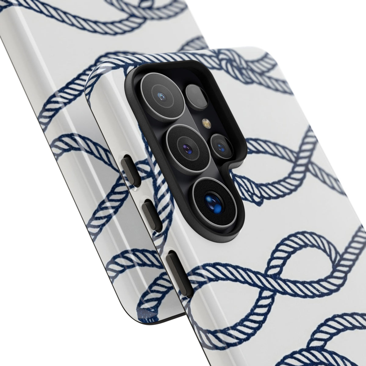 Nautical Rope Tough Case — Protective Phone Cover with Navy Knot Design