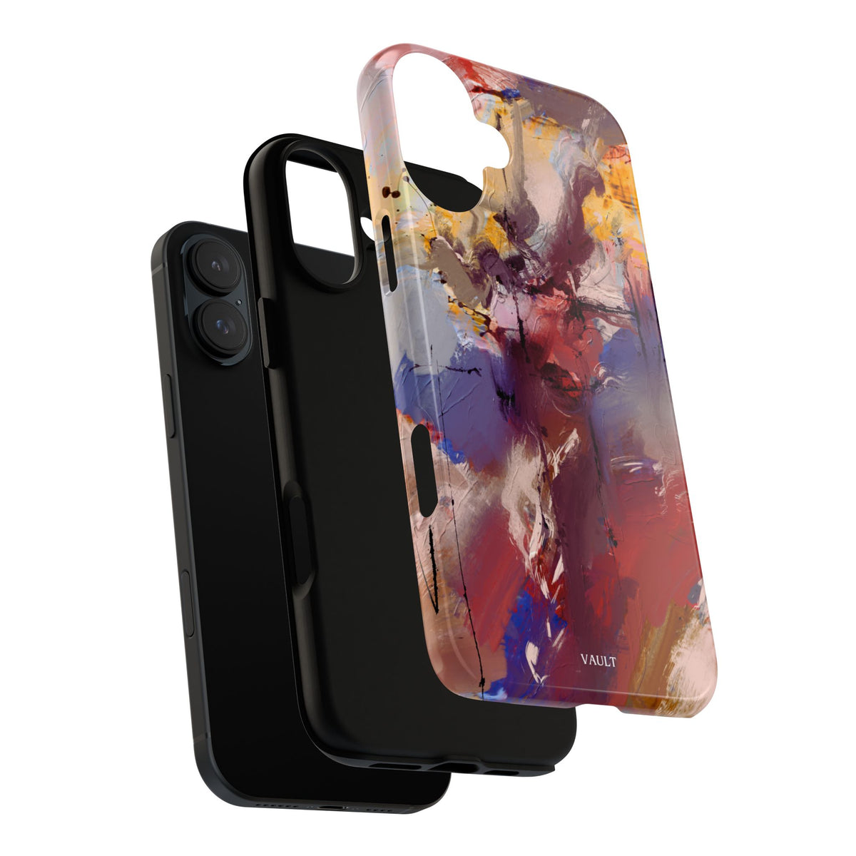 Abstract Brushstroke Tough Phone Case — Colorful Protective iPhone Cover