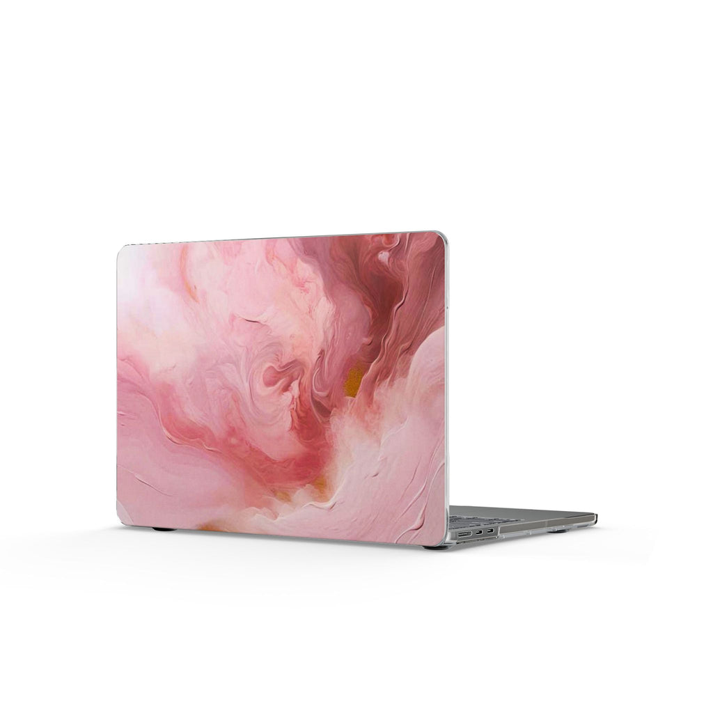 Pink Marble MacBook Case — Cloudy Rose Protective Laptop Cover