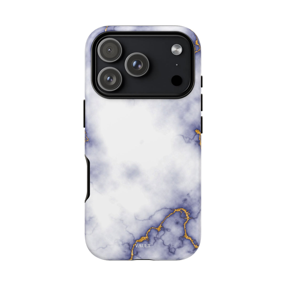 Purple Marble Tough Phone Case with Gold Veins