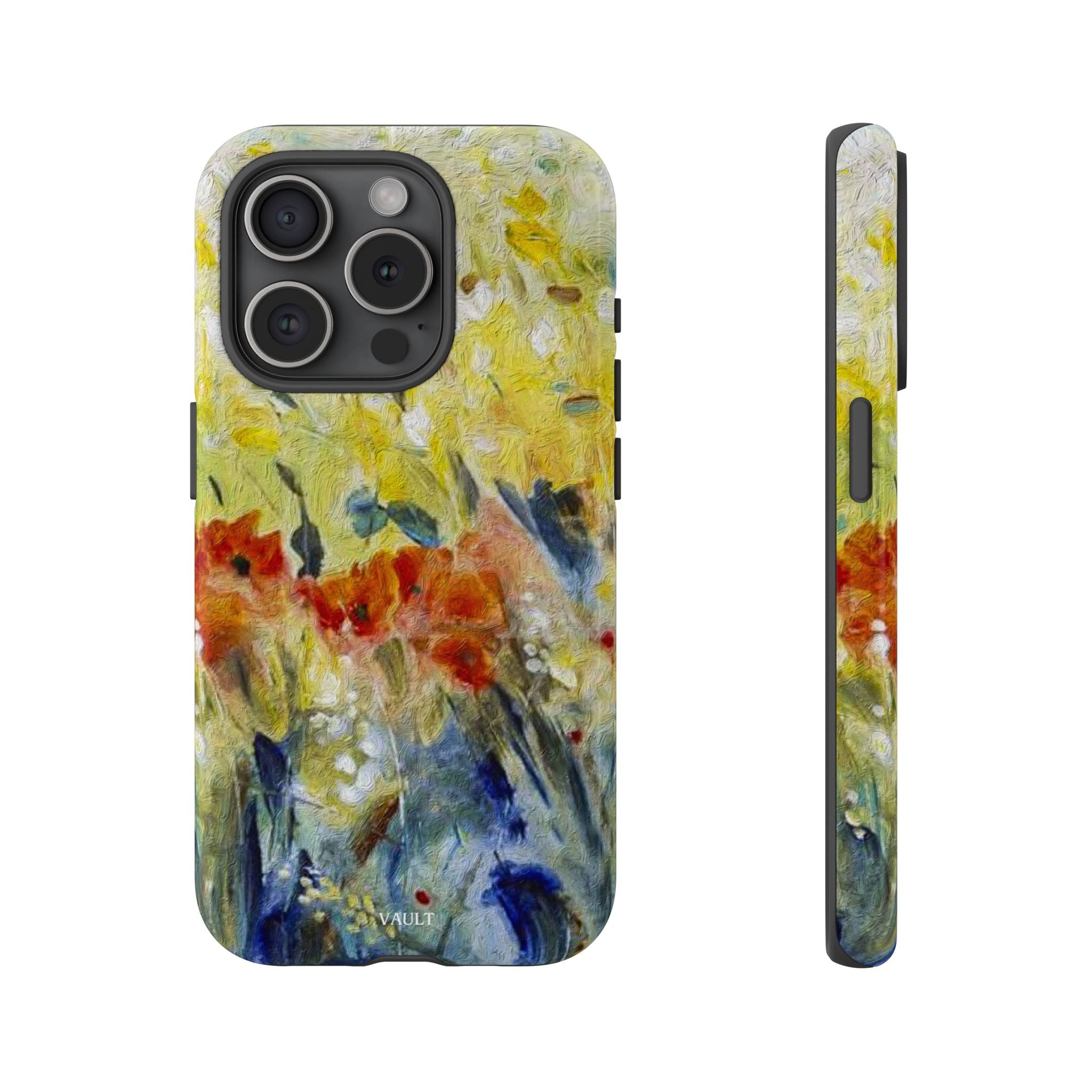 Floral Watercolor Phone Case — Yellow Garden Tough Cases