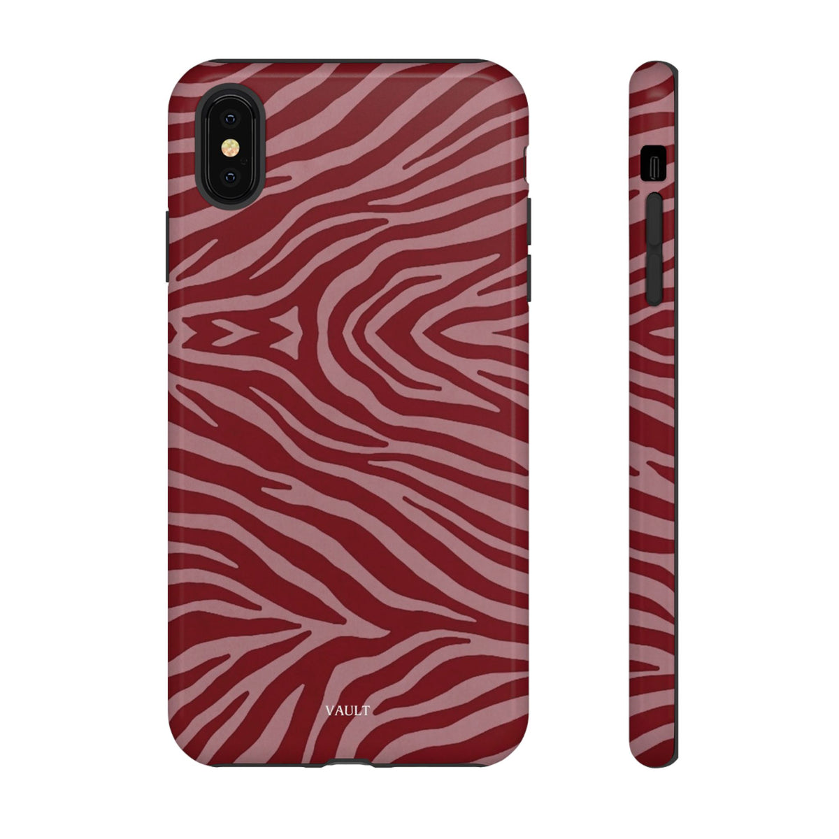Red Zebra Print Tough Phone Case