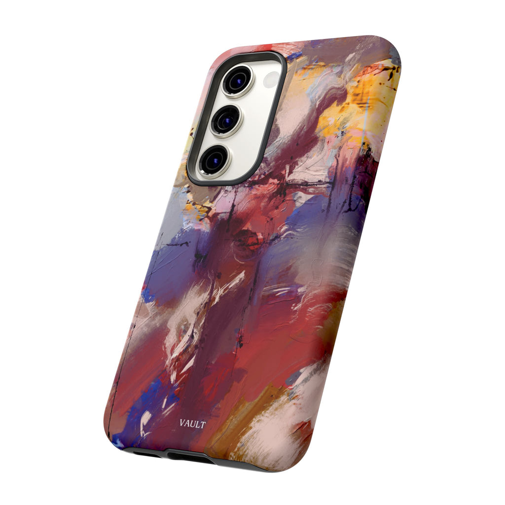 Abstract Brushstroke Tough Phone Case — Colorful Protective iPhone Cover