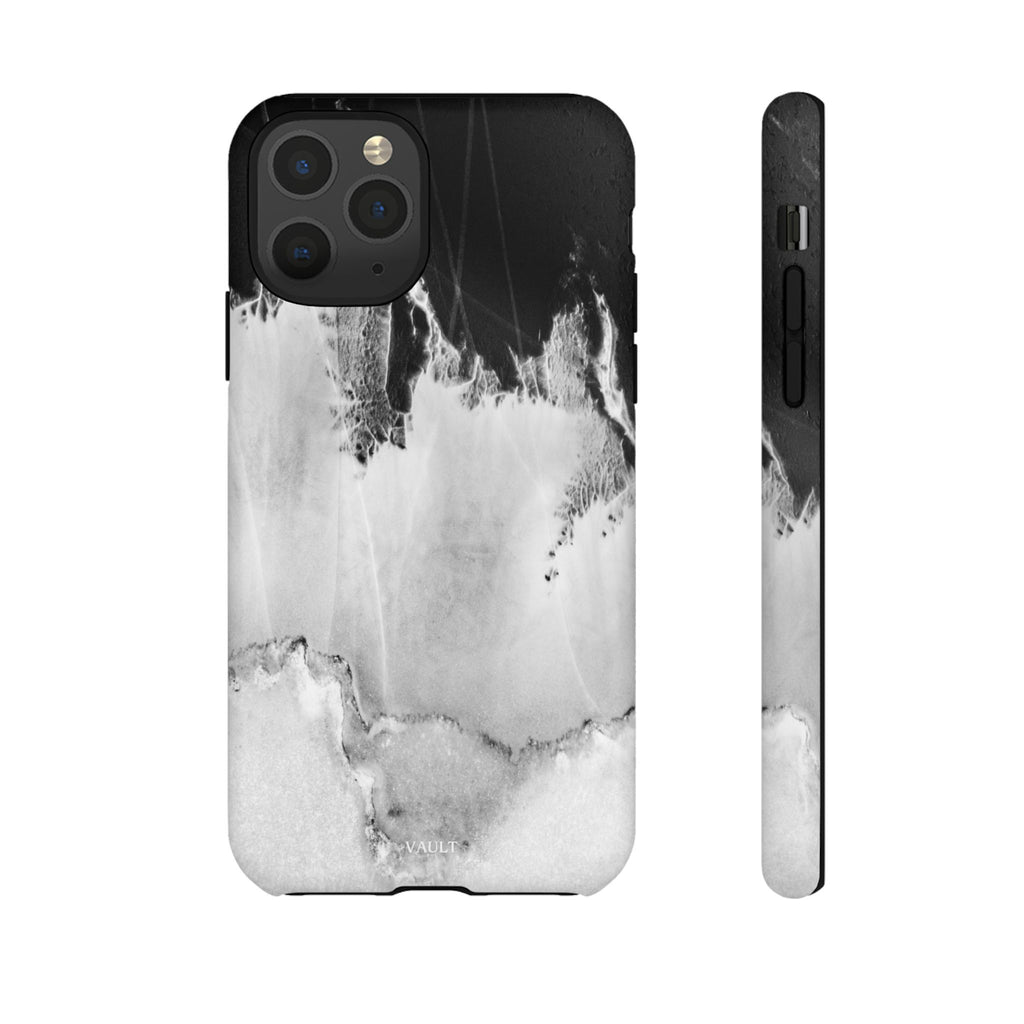 Marble Ink Tough Case — Black & White Abstract Phone Cover