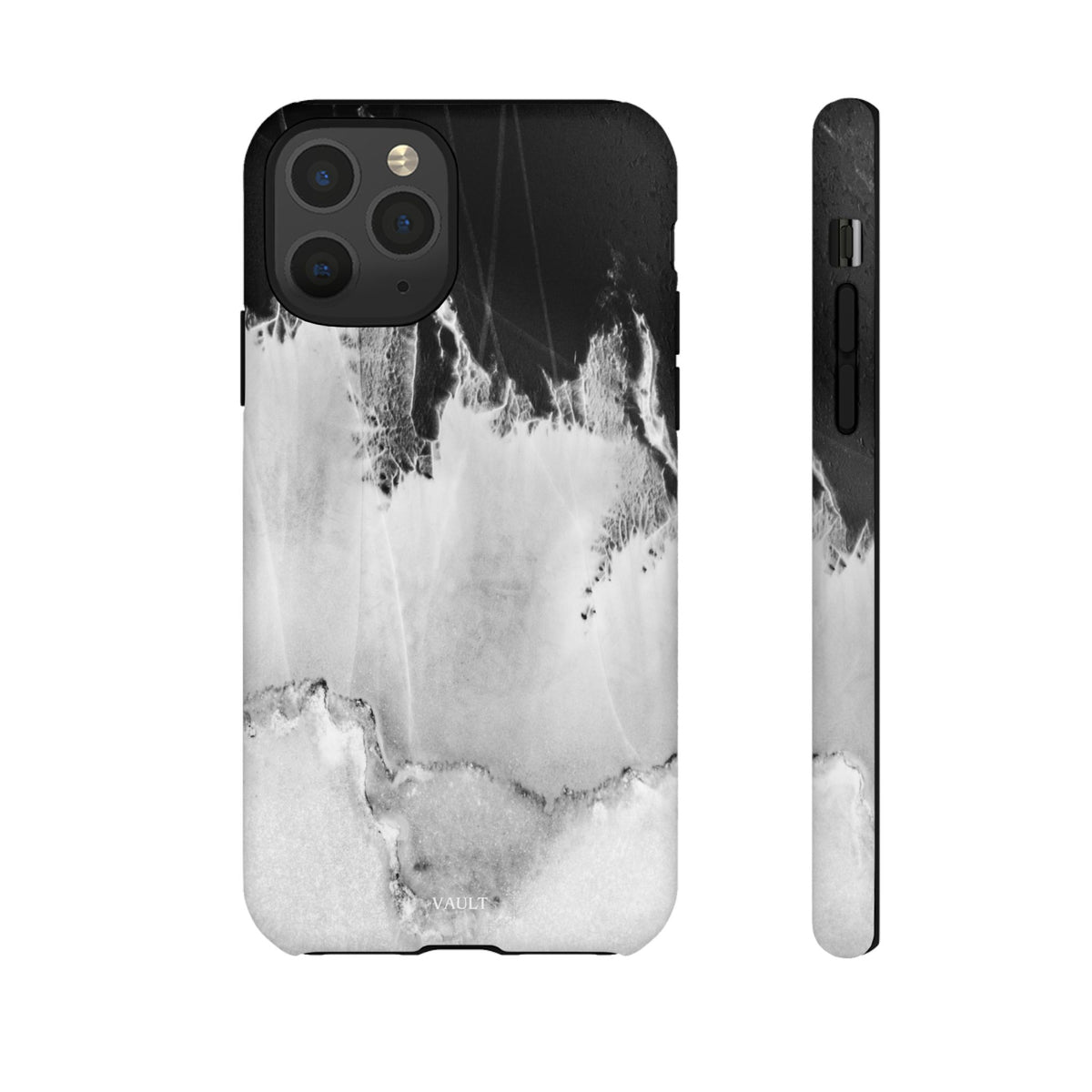 Marble Ink Tough Case — Black & White Abstract Phone Cover