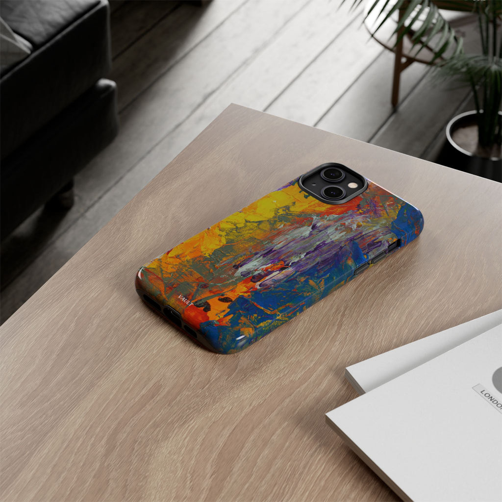 Abstract Color Splash Phone Case — Vibrant Artistic Protective Cover