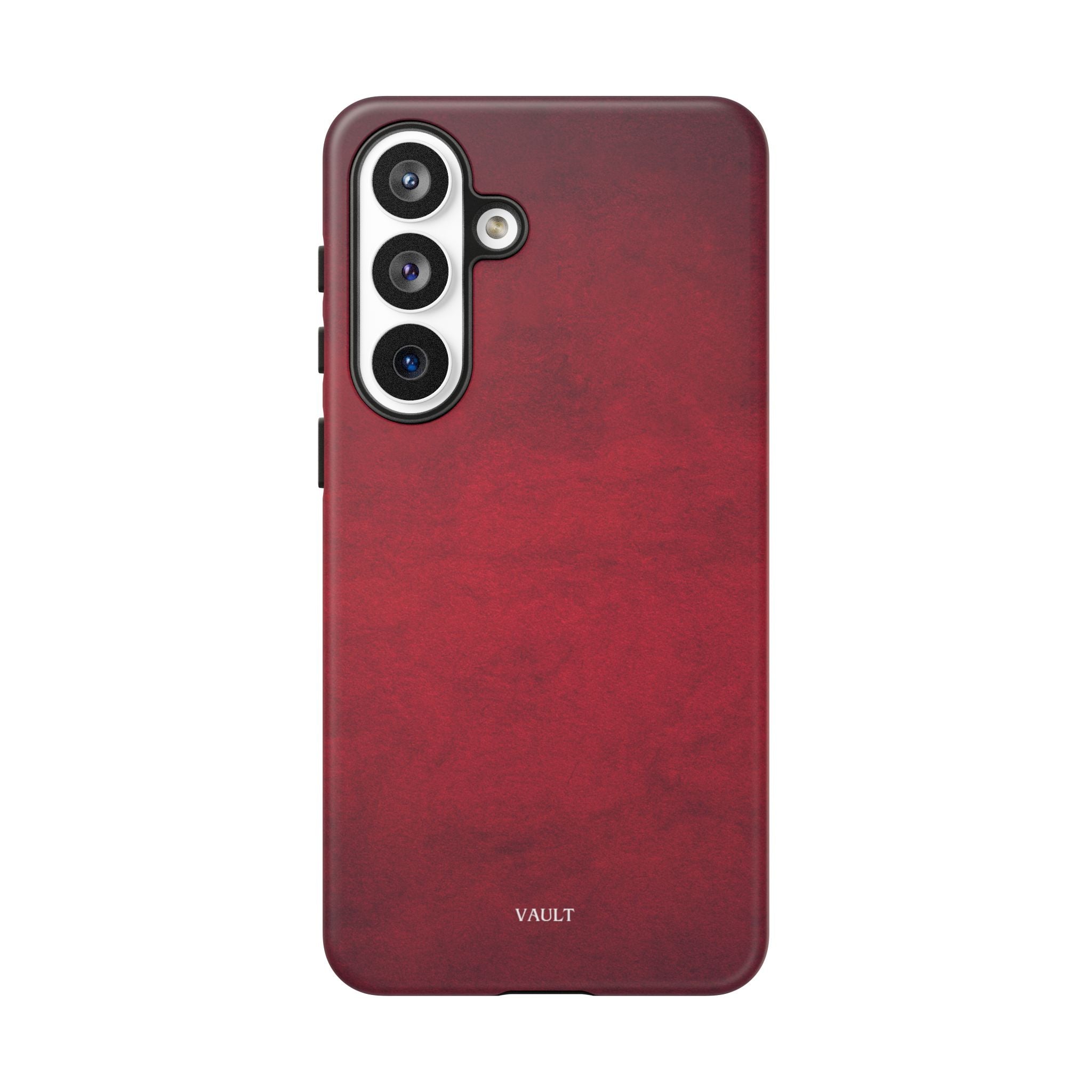 Red Leather Texture Phone Case Impact-Resistant Case