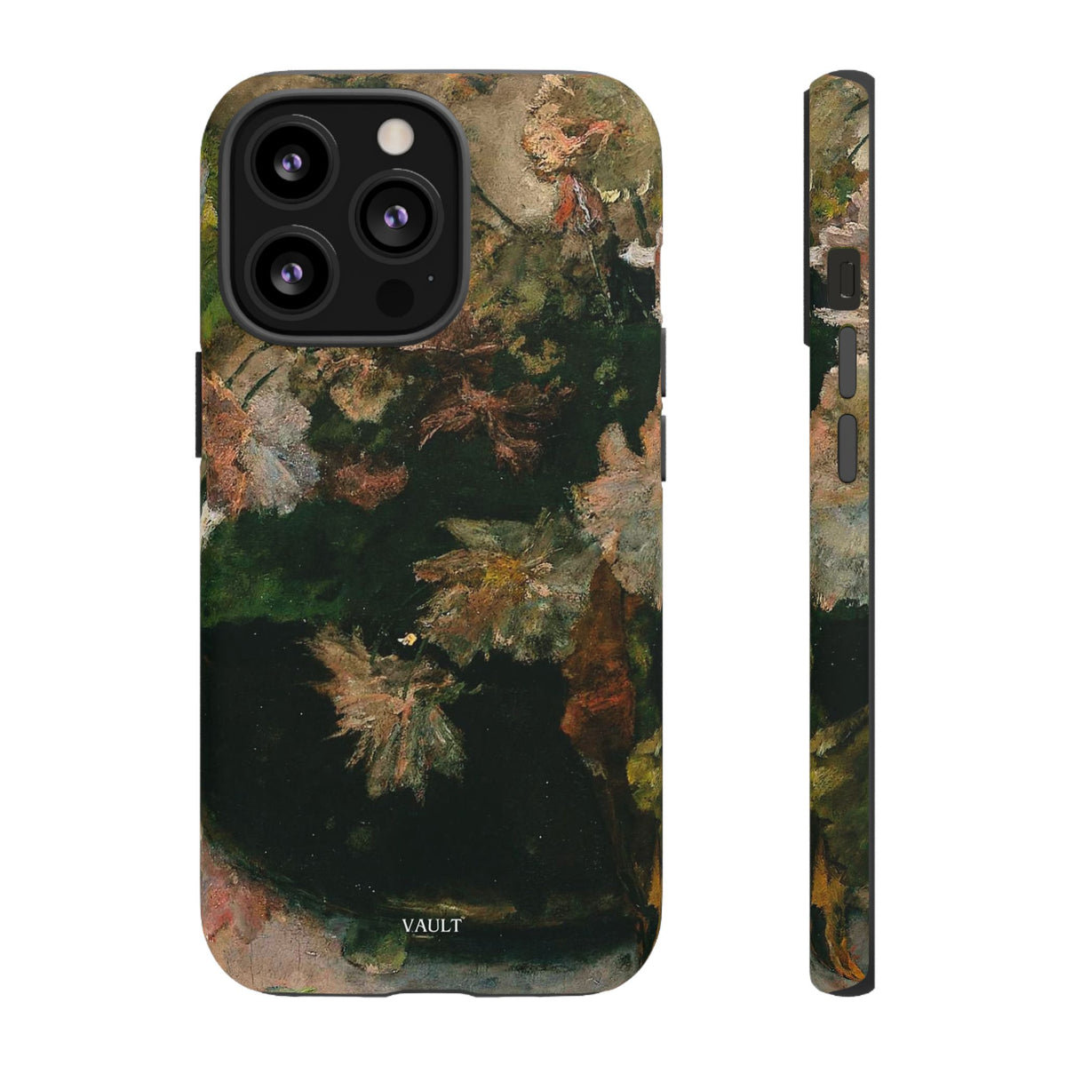 Floral Painterly Tough Phone Case — Vintage Autumn Leaves Phone Cover