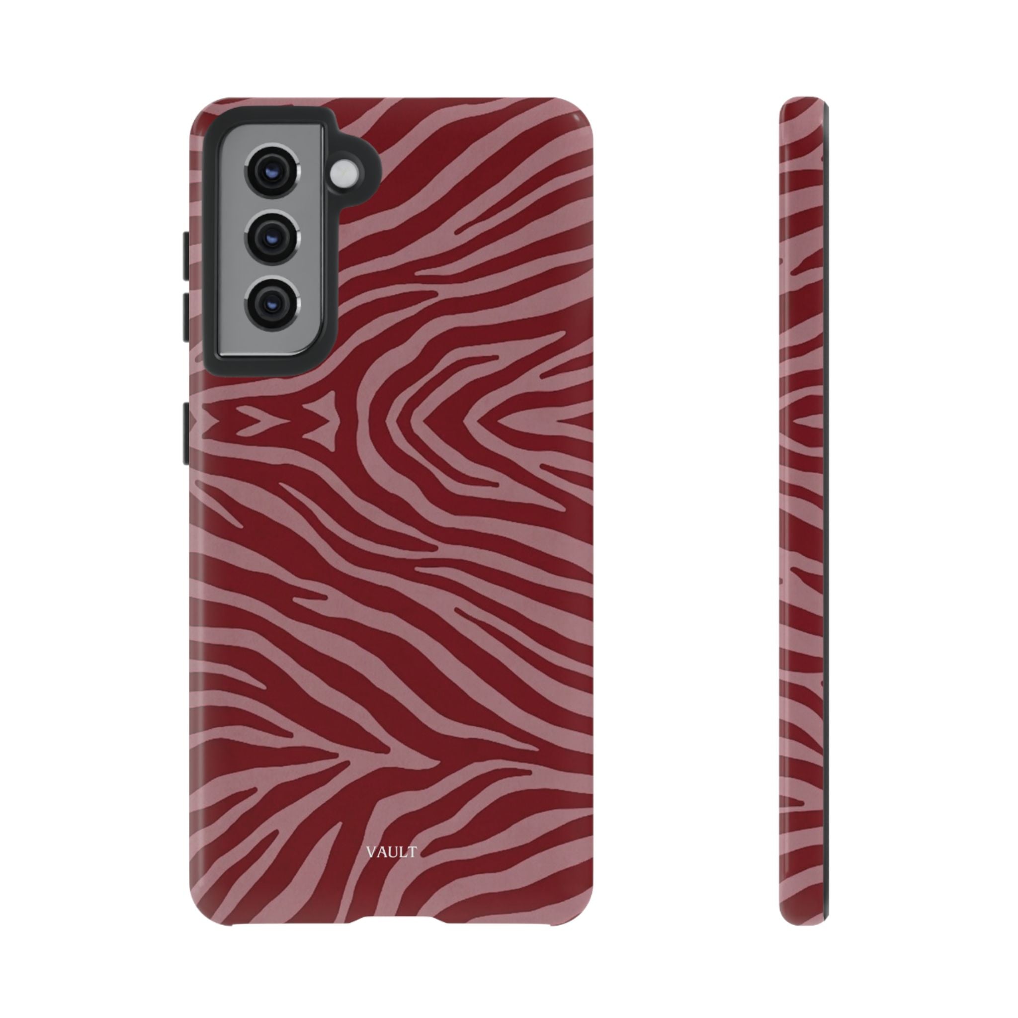 Red Zebra Print Tough Phone Case