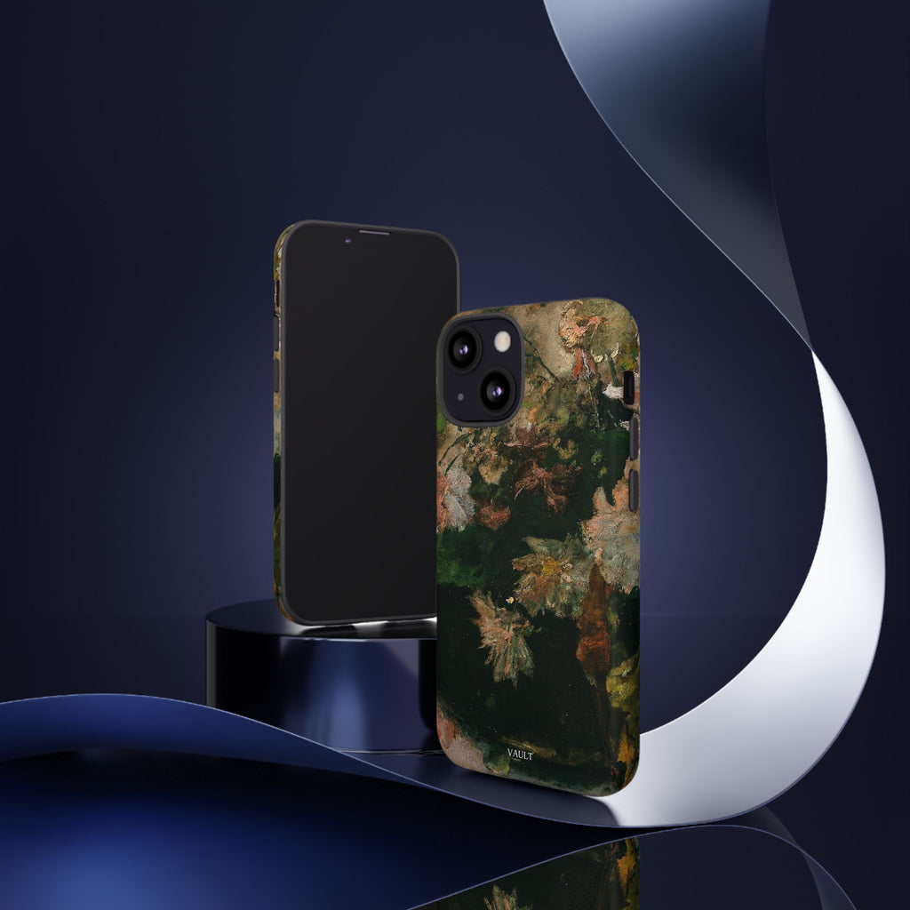 Floral Painterly Tough Phone Case — Vintage Autumn Leaves Phone Cover