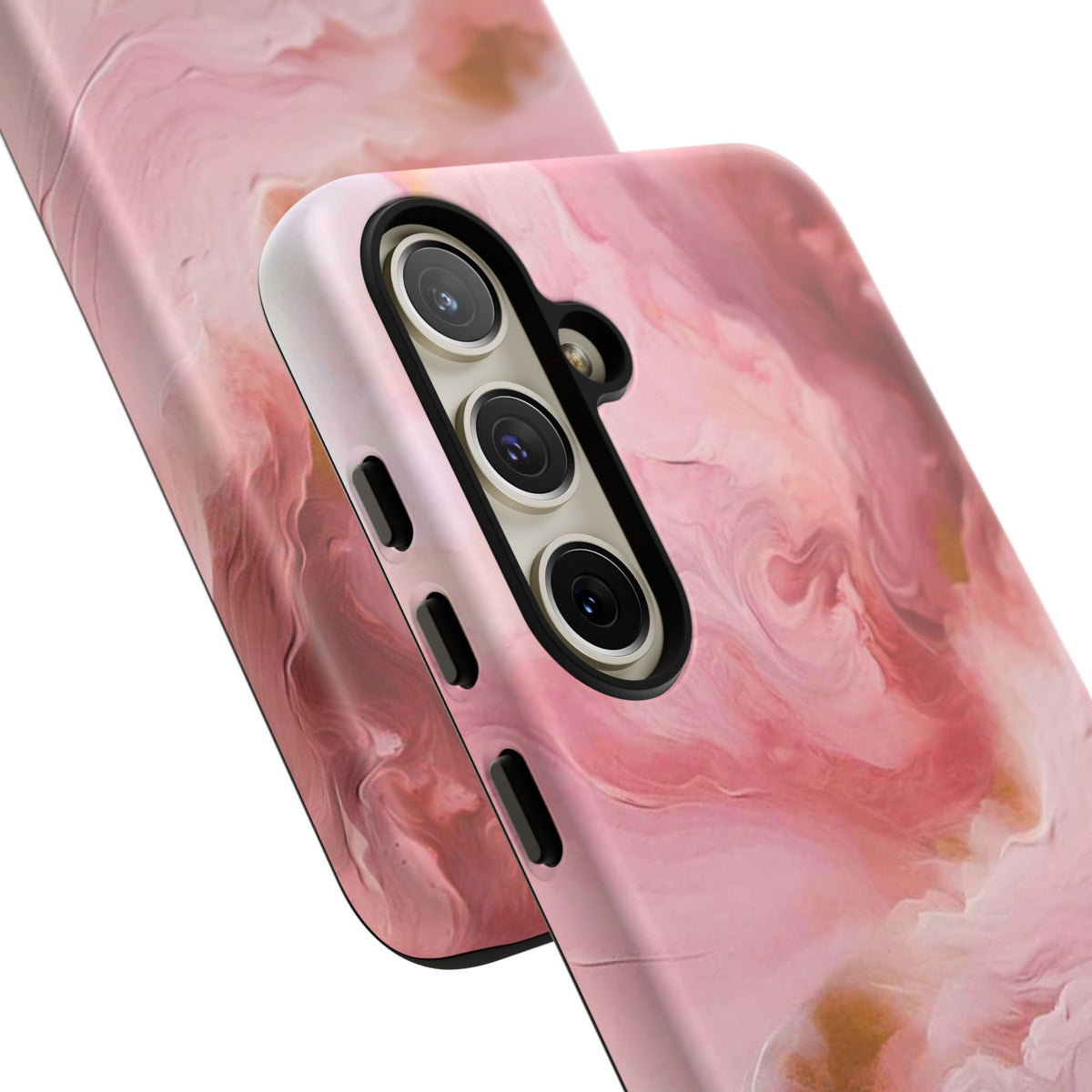 Pink Marble Tough Phone Case — Protective Artistic Phone Cover
