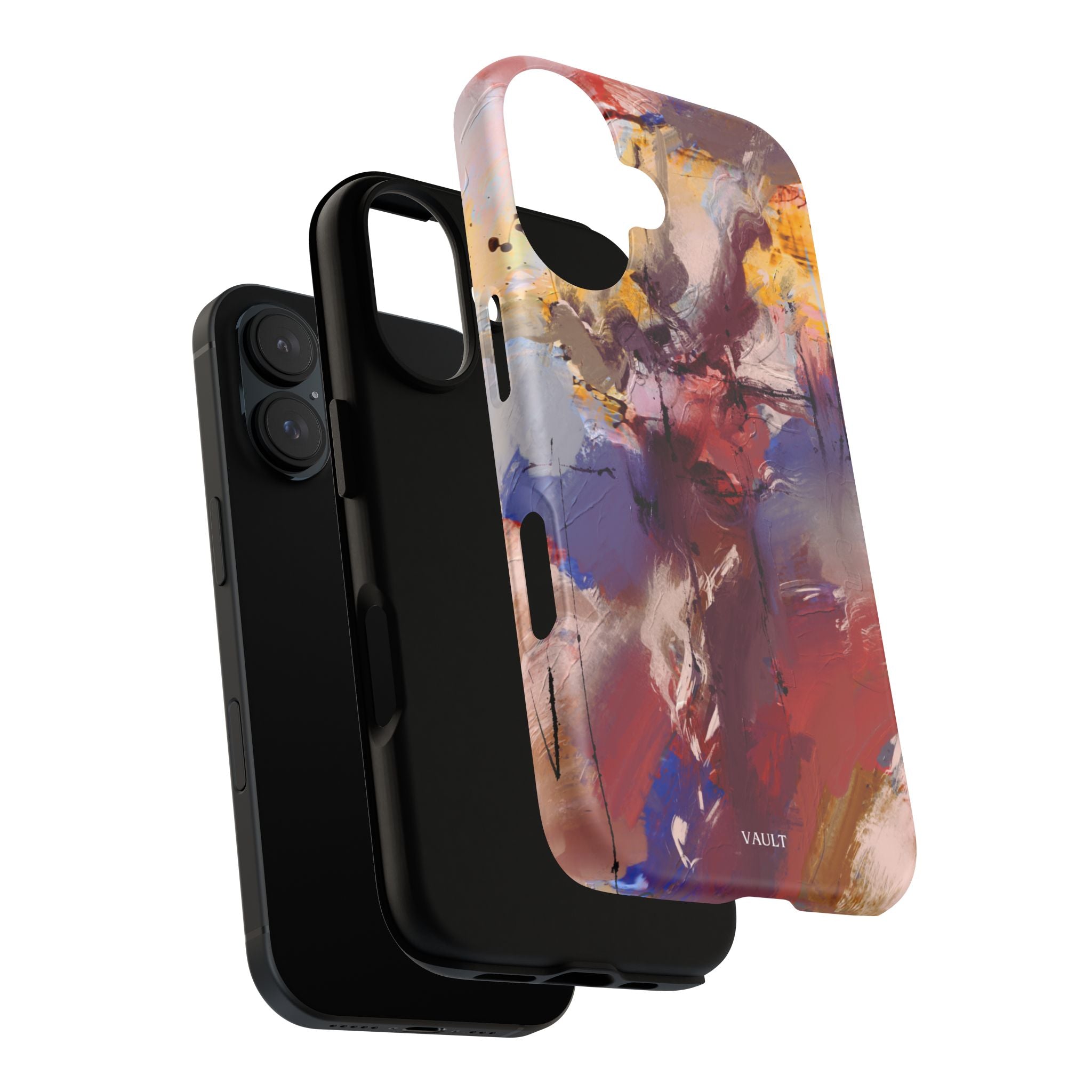Abstract Brushstroke Tough Phone Case — Colorful Protective iPhone Cover