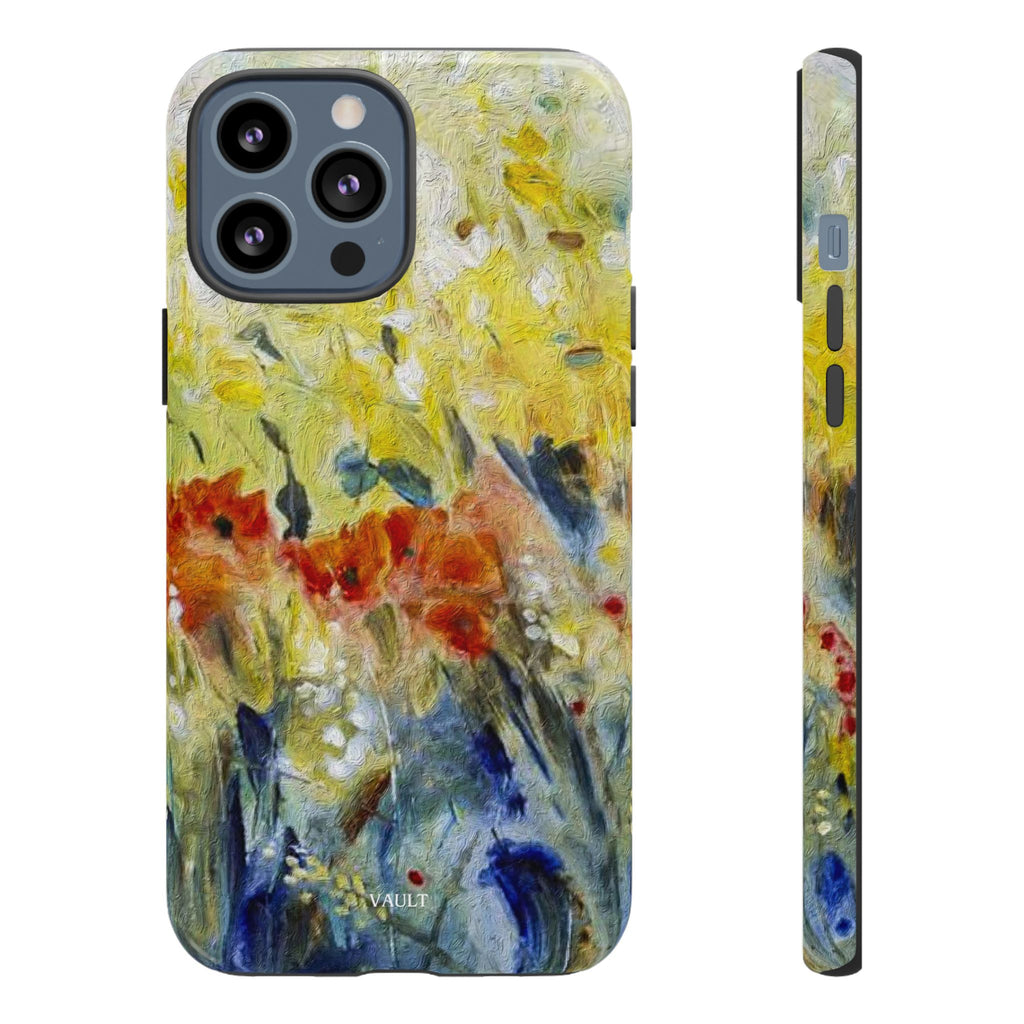 Floral Watercolor Phone Case — Yellow Garden Tough Cases