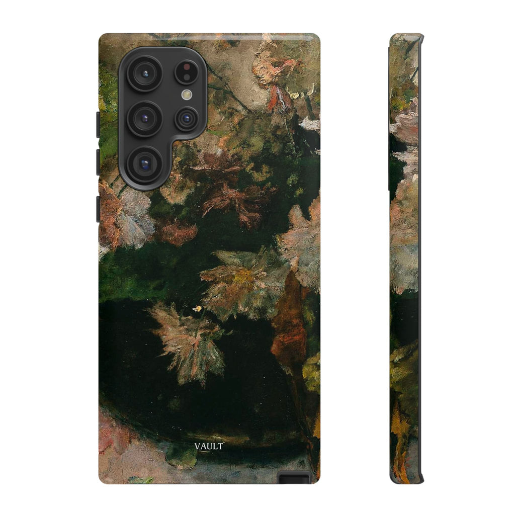 Floral Painterly Tough Phone Case — Vintage Autumn Leaves Phone Cover