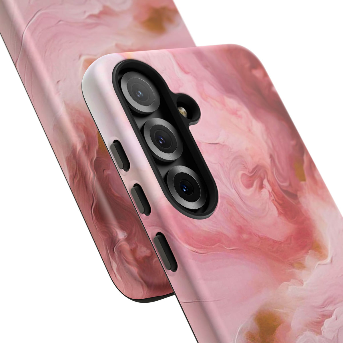 Pink Marble Tough Phone Case — Protective Artistic Phone Cover