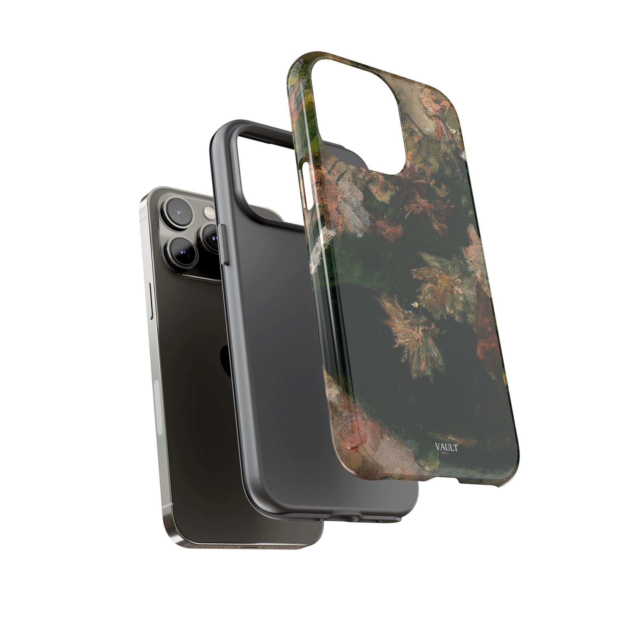 Floral Painterly Tough Phone Case — Vintage Autumn Leaves Phone Cover