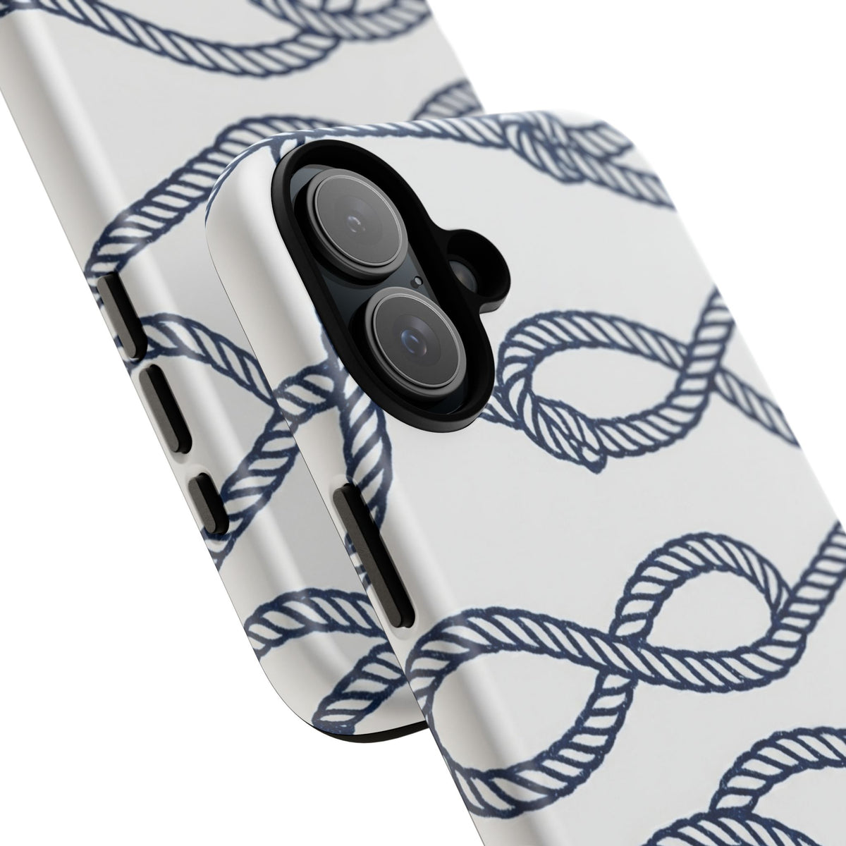 Nautical Rope Tough Case — Protective Phone Cover with Navy Knot Design