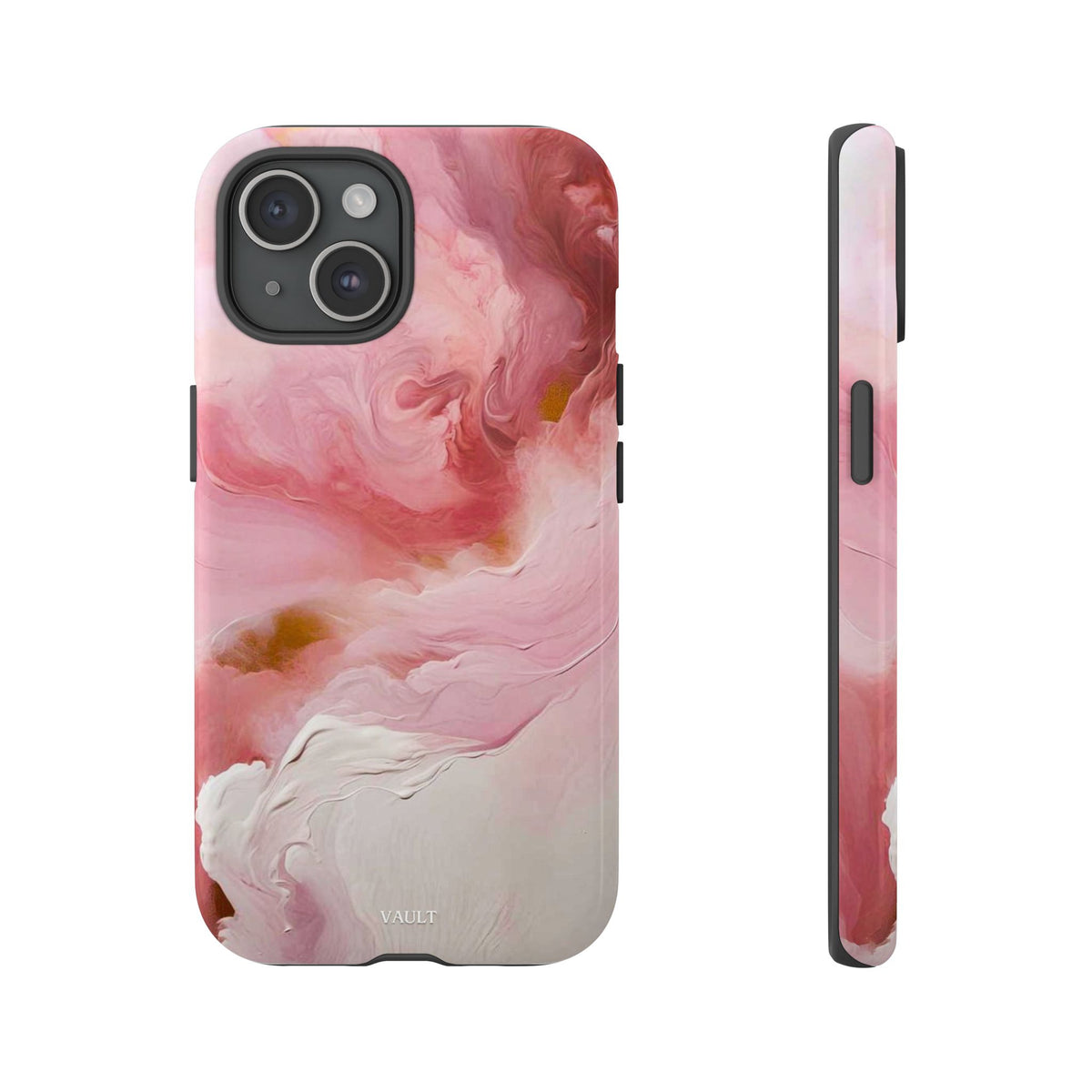 Pink Marble Tough Phone Case — Protective Artistic Phone Cover