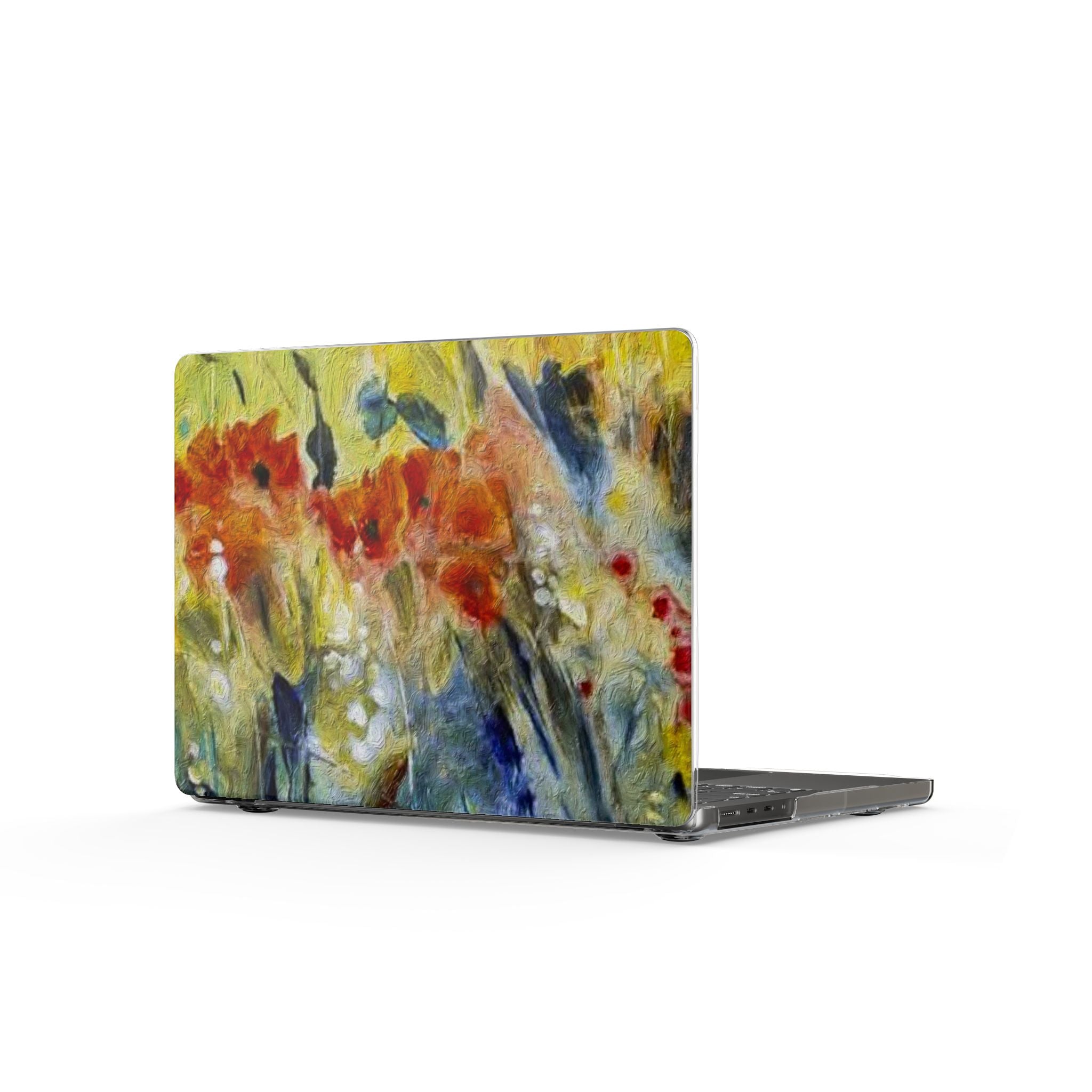 Floral Watercolor MacBook Case — Bright Garden Laptop Cover