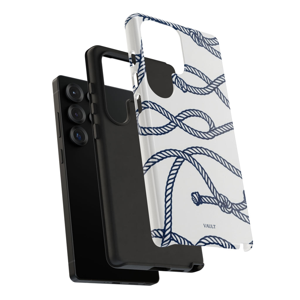 Nautical Rope Tough Case — Protective Phone Cover with Navy Knot Design