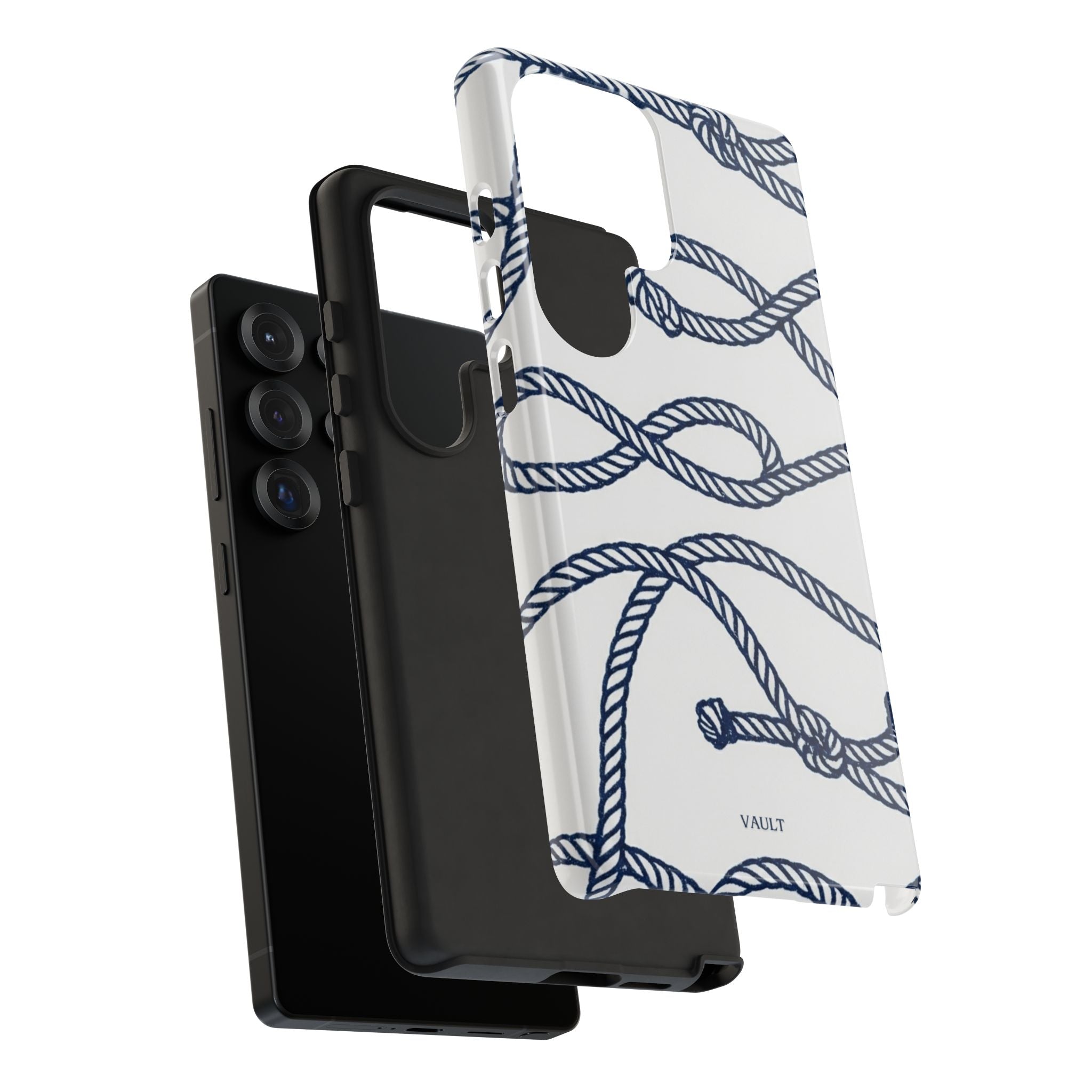 Nautical Rope Tough Case — Protective Phone Cover with Navy Knot Design