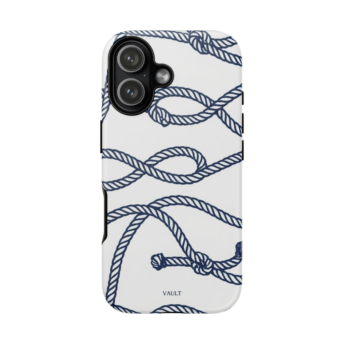 Nautical Rope Tough Case — Protective Phone Cover with Navy Knot Design
