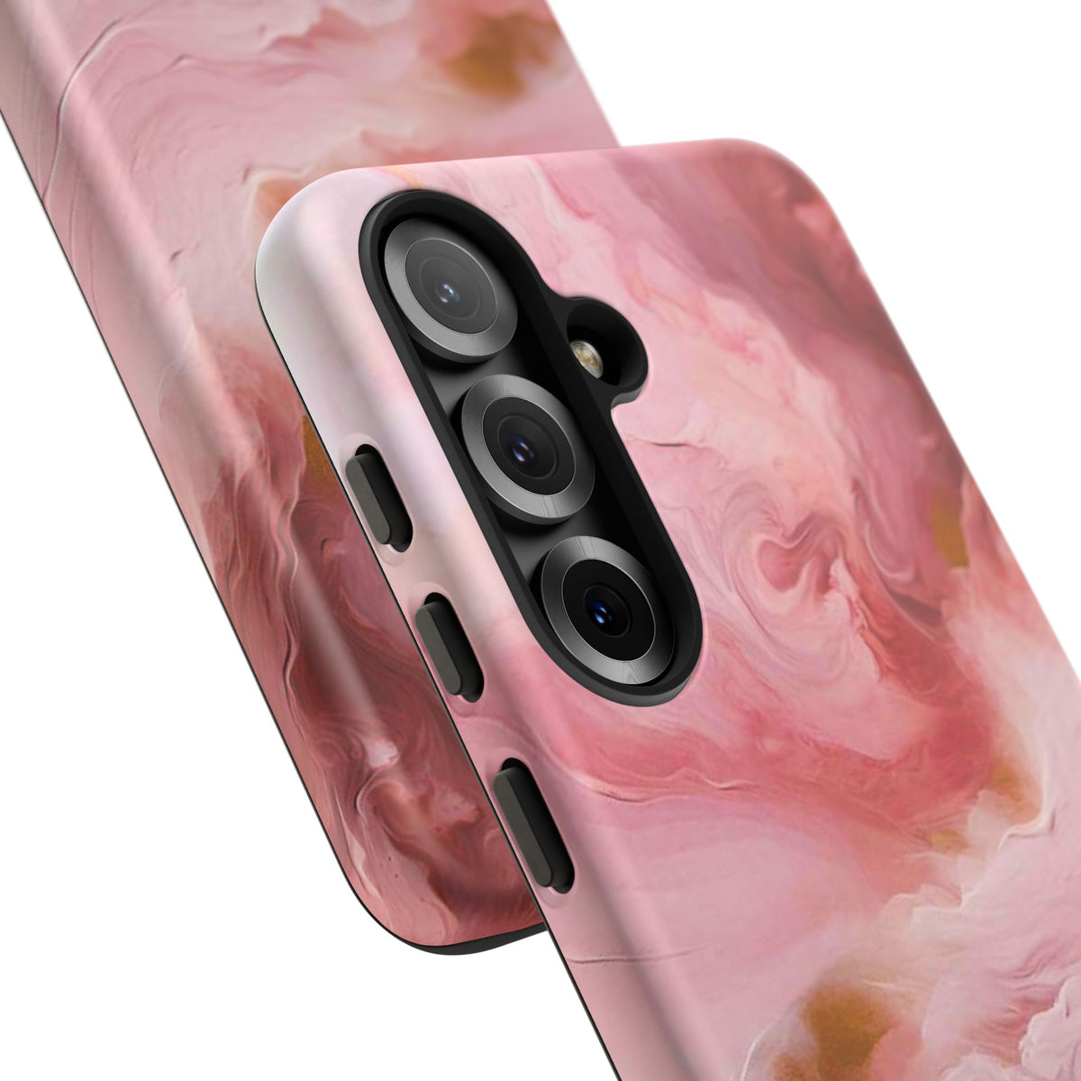 Pink Marble Tough Phone Case — Protective Artistic Phone Cover