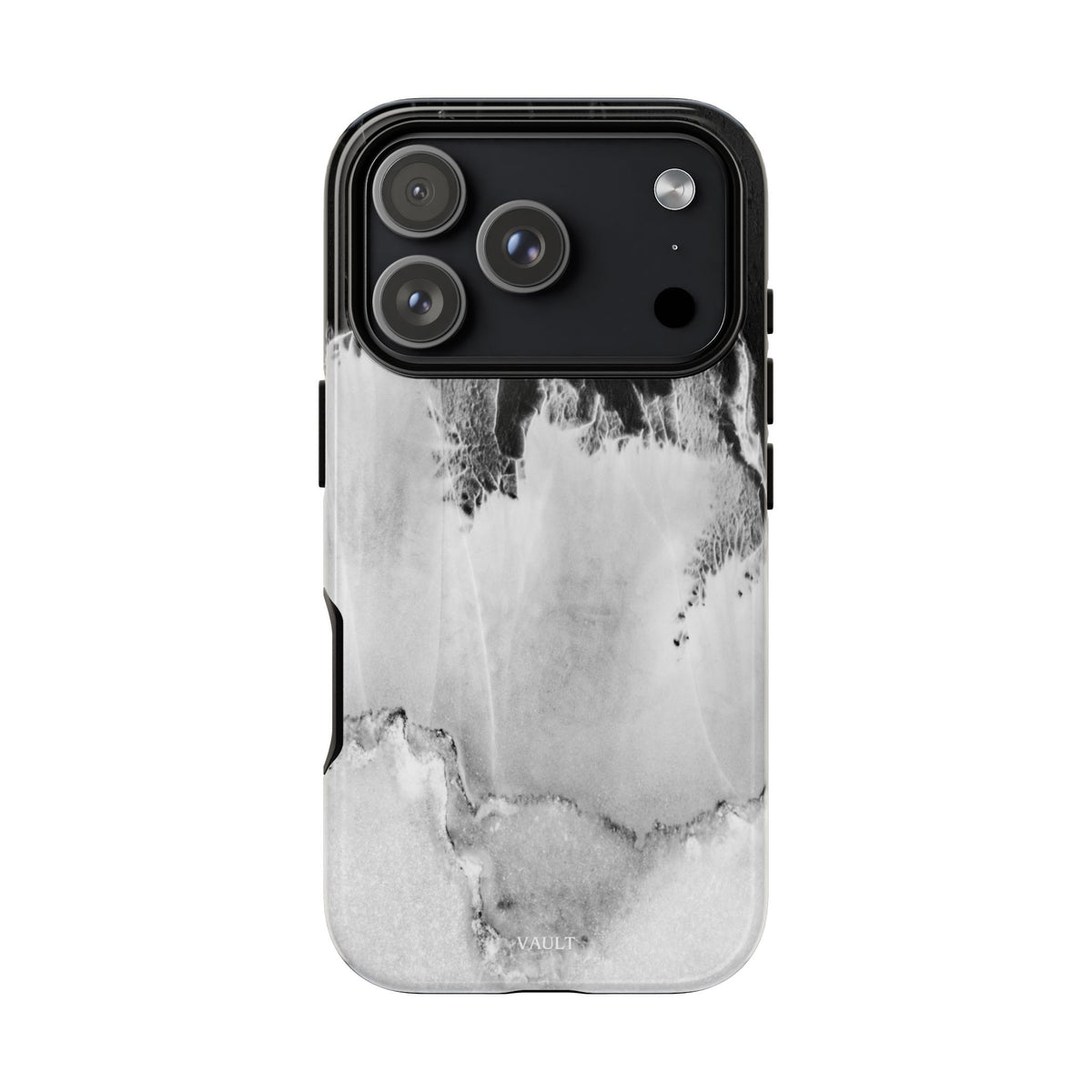 Marble Ink Tough Case — Black & White Abstract Phone Cover