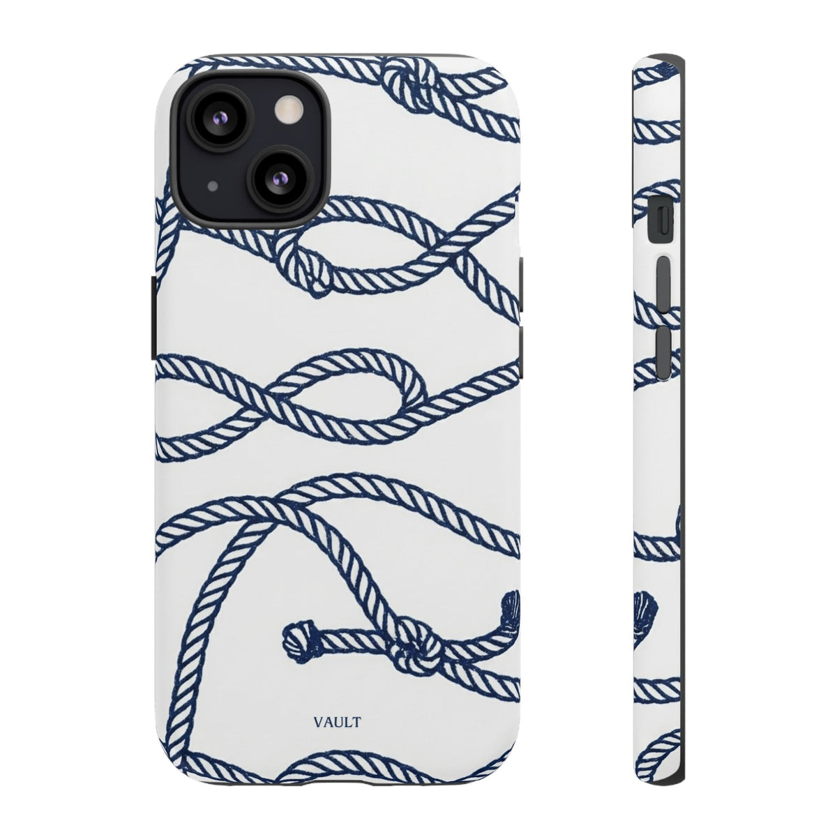 Nautical Rope Tough Case — Protective Phone Cover with Navy Knot Design