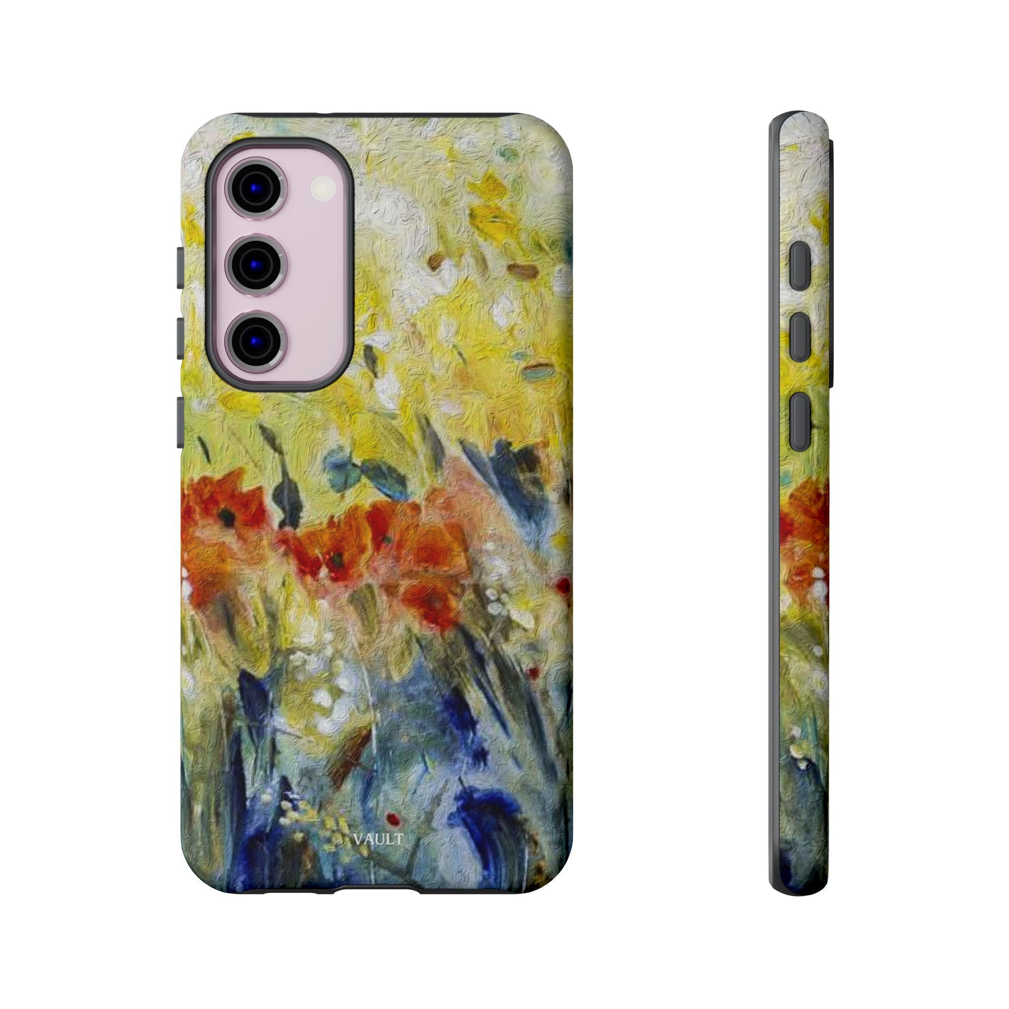 Floral Watercolor Phone Case — Yellow Garden Tough Cases