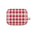 Plaid AirPod Case — Red Buffalo Check Protective Cover