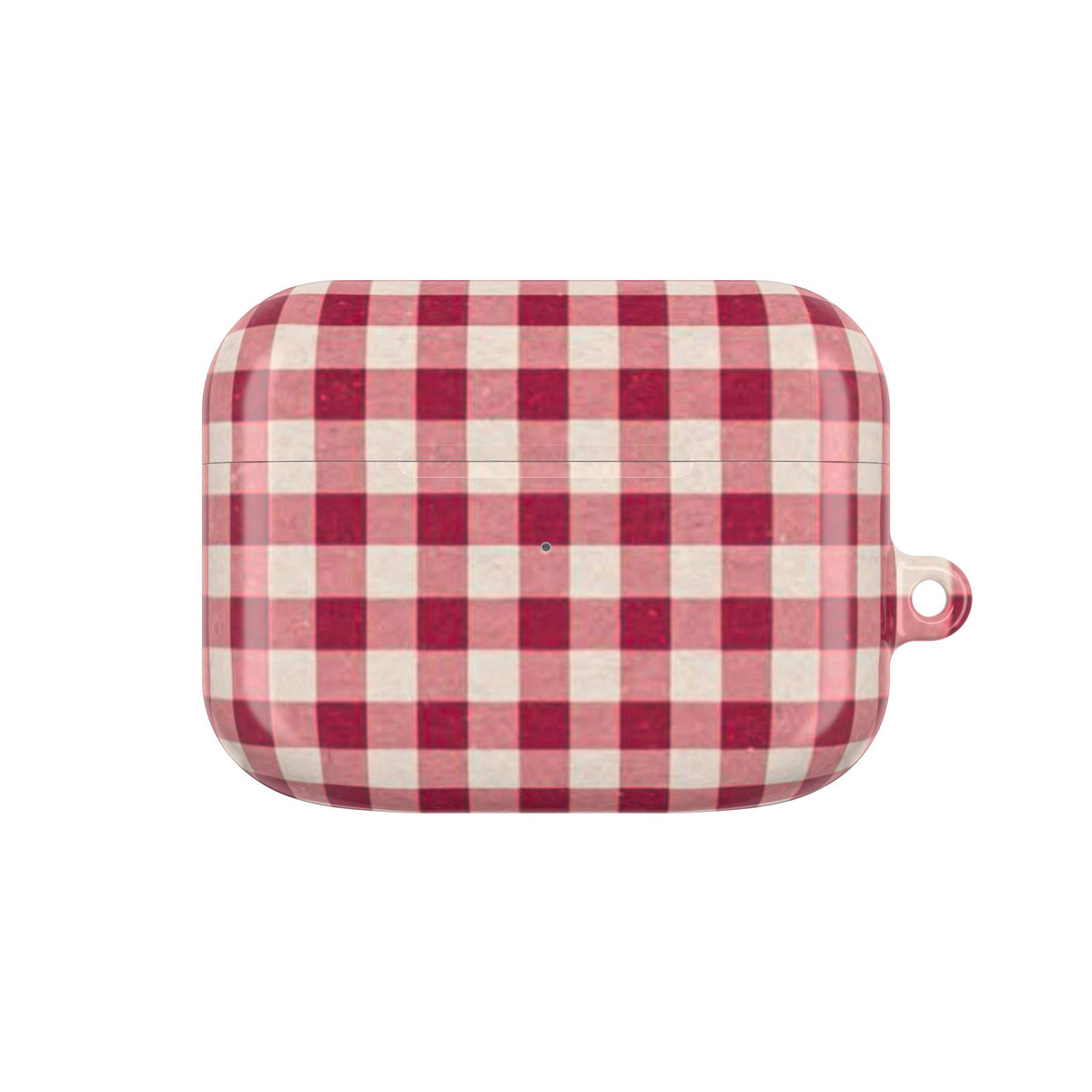 Plaid AirPod Case — Red Buffalo Check Protective Cover