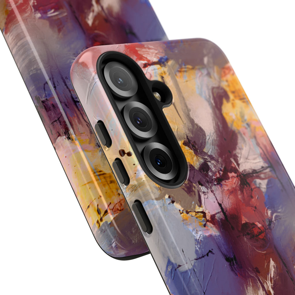 Abstract Brushstroke Tough Phone Case — Colorful Protective iPhone Cover