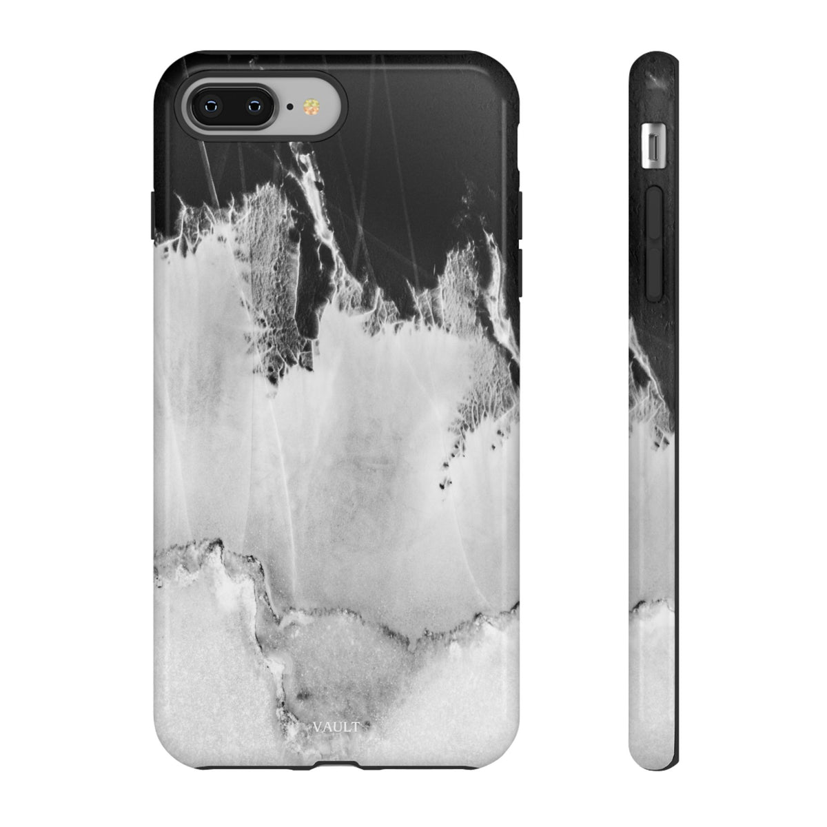 Marble Ink Tough Case — Black & White Abstract Phone Cover