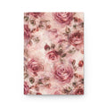 Vintage Pink Rose Hardcover Journal — Floral Notebook for Journaling, Notes & Gifts