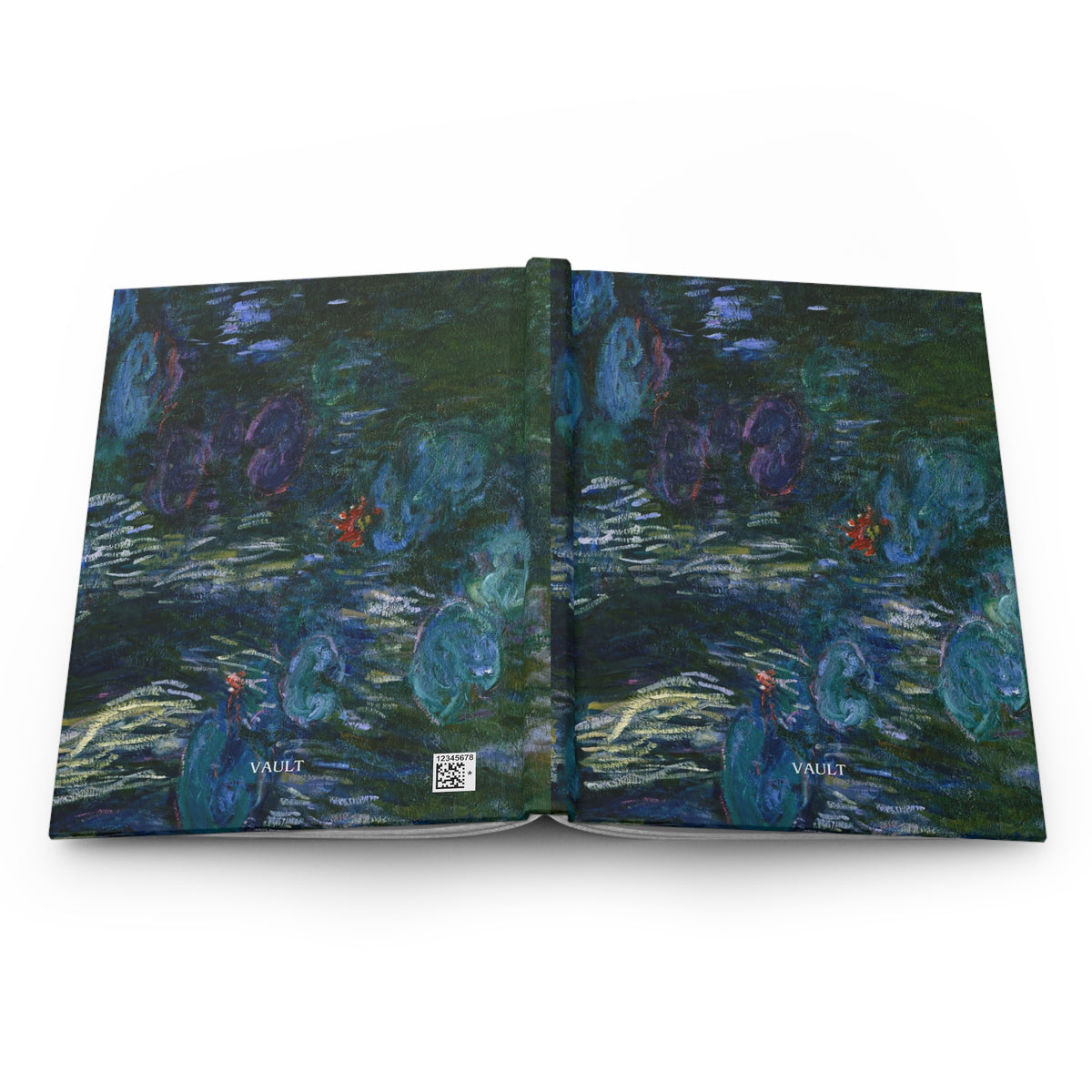 Hardcover Journal — Monet Water Lilies Art Notebook