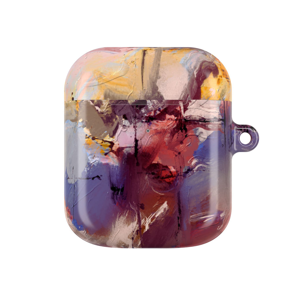 Abstract Paint Splash AirPod Case — Colorful Artistic Protective Cover